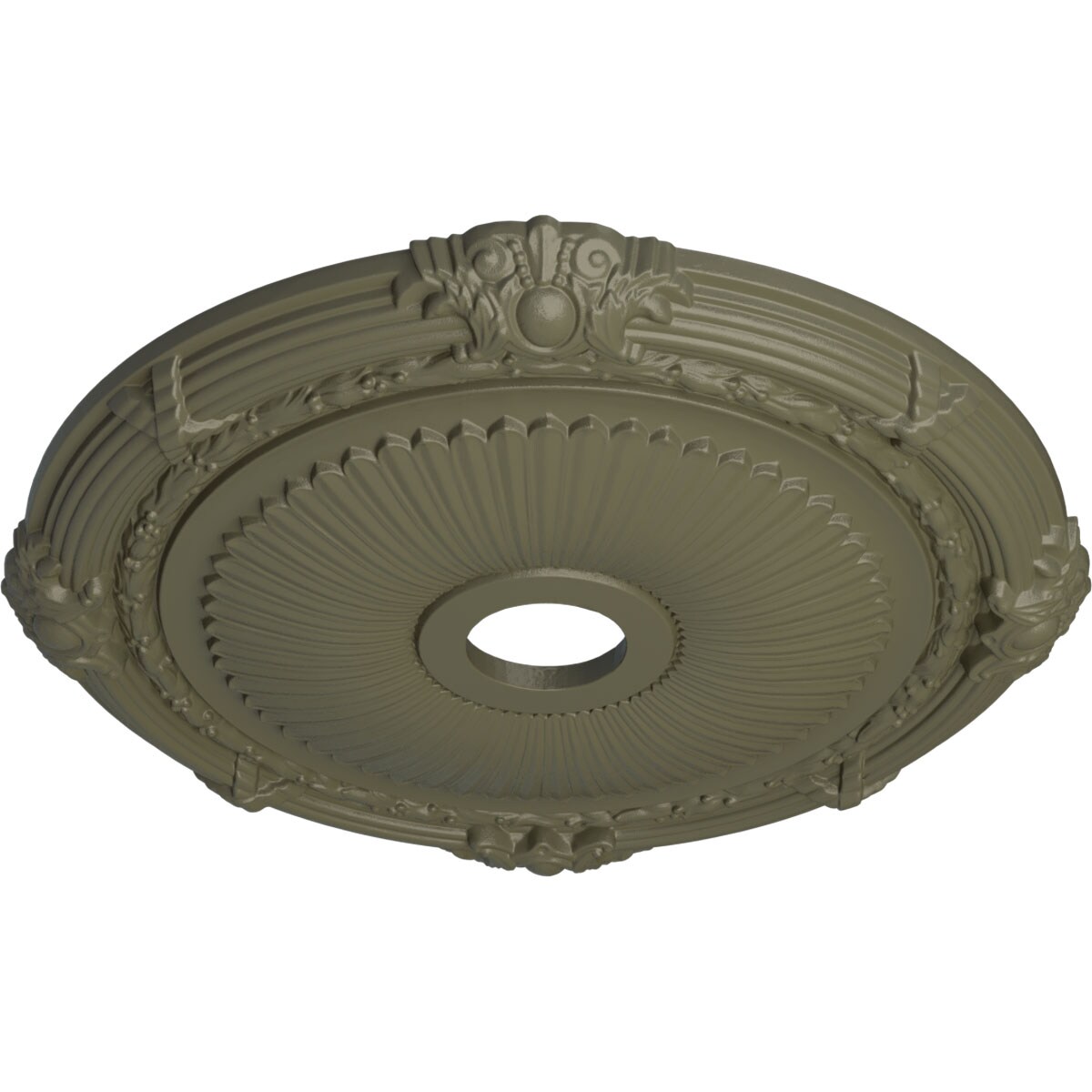 Ekena Millwork CM27HESSF Ceiling-Medallions - View #2