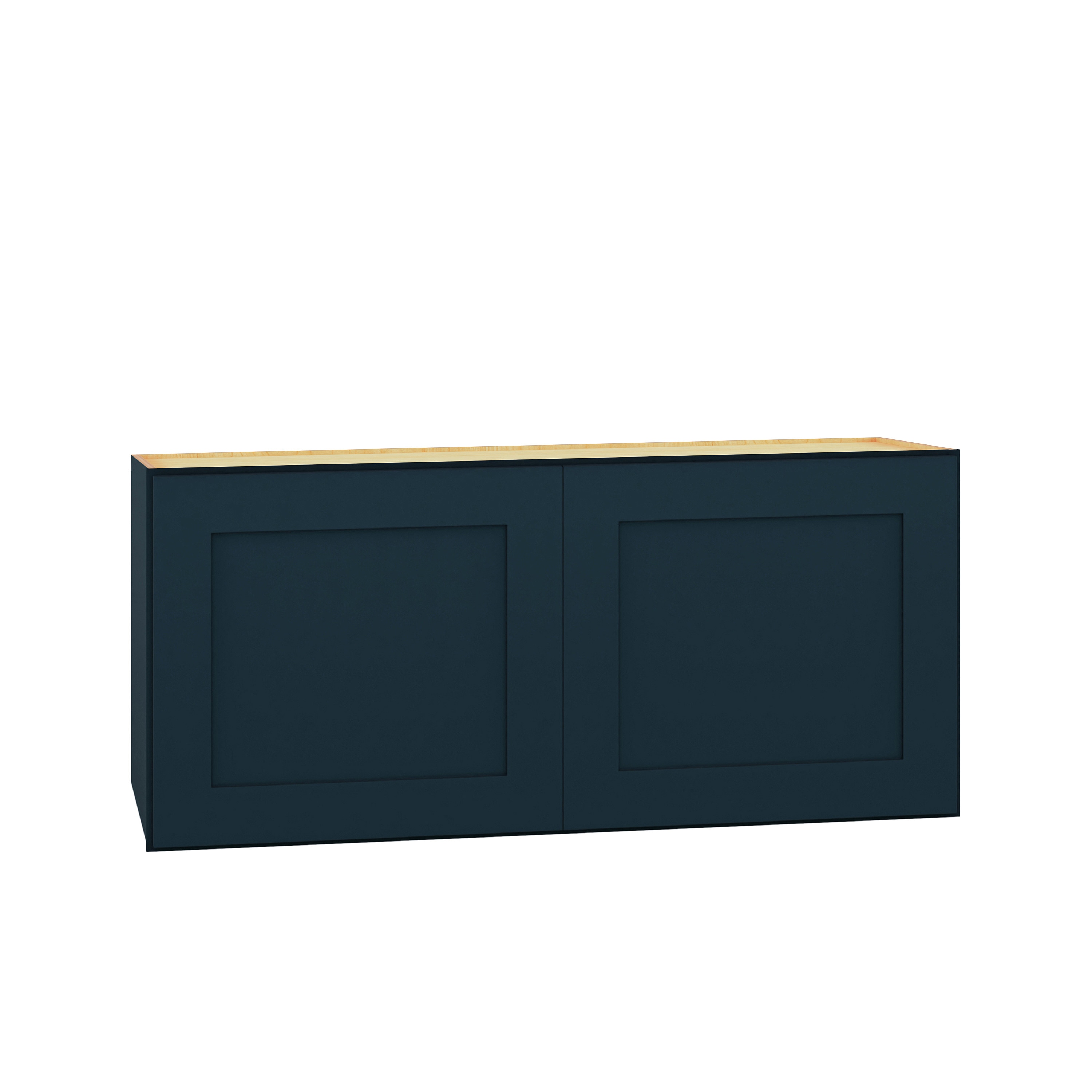 Diamond Express 330 W3315 Jamestown 33-in W x 15-in H x 12-in D Regatta Blue Wall Fully assembled Plywood Cabinet (Recessed Panel Shaker)