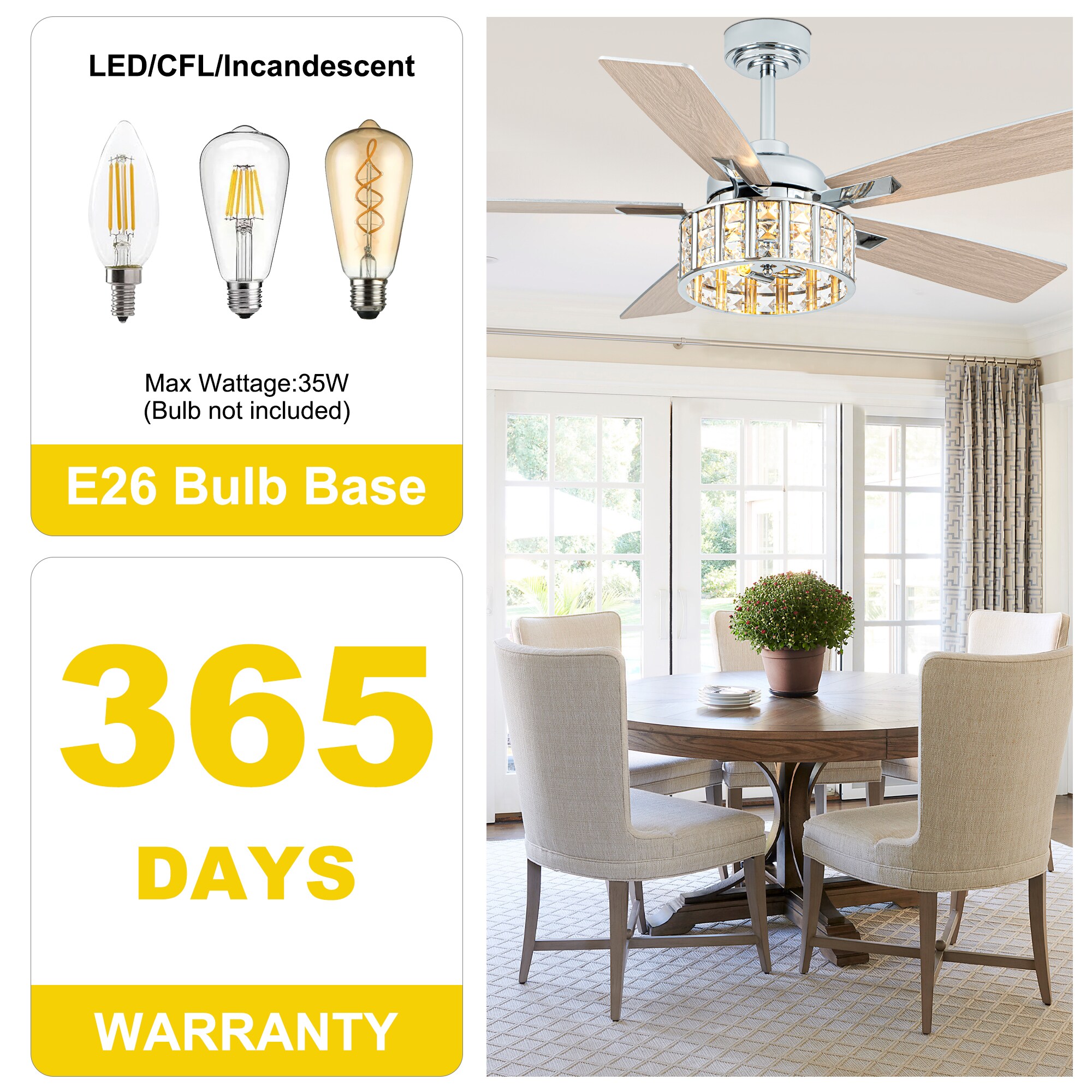 Oaks Decor DC5229OKELMD Ceiling-Fans - View #7