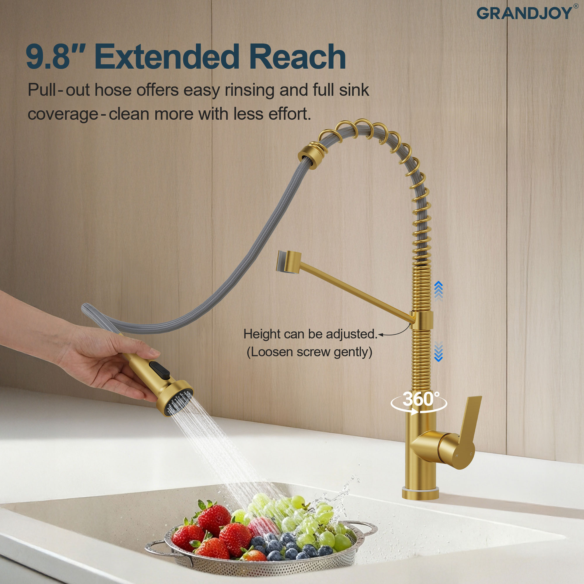 GRANDJOY SGF10GJ-91BG Kitchen-Faucets - View #6