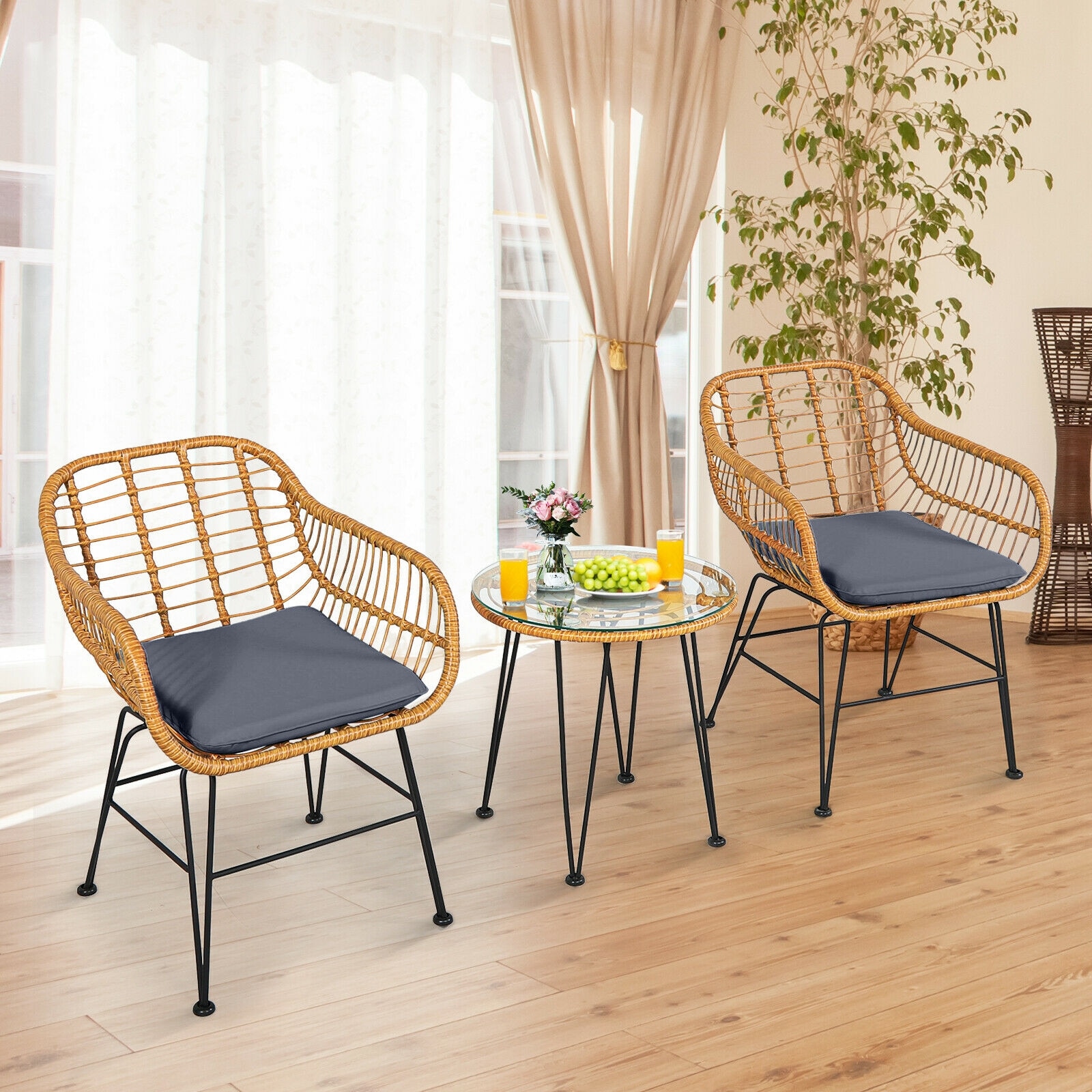Forclover HYFE-OP3499GR Patio-Dining-Sets - View #3