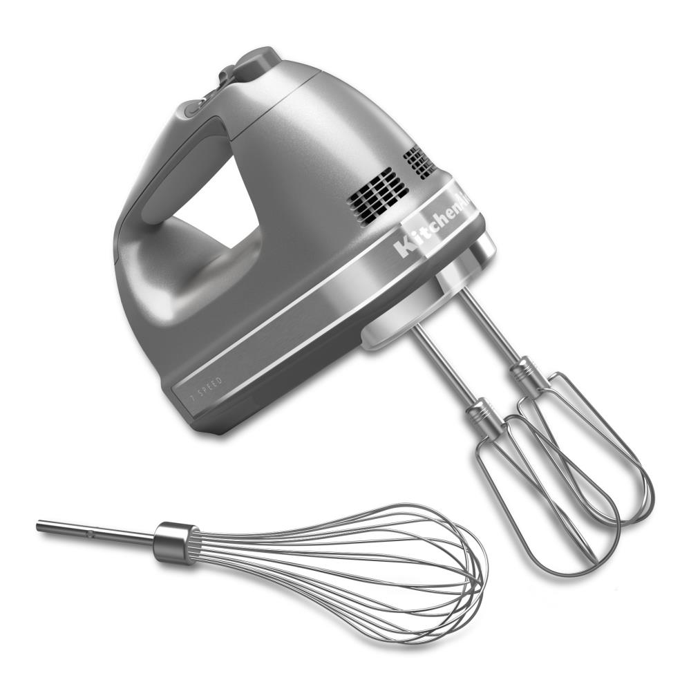 Durable Handheld Mixer Includes Sturdy Beaters and Dough Hooks Silver 5 Speed Classic Stainless Steel Mixer Ultra Power Electric Mixer with Turbo and Easy Eject Button Hand Mixer 