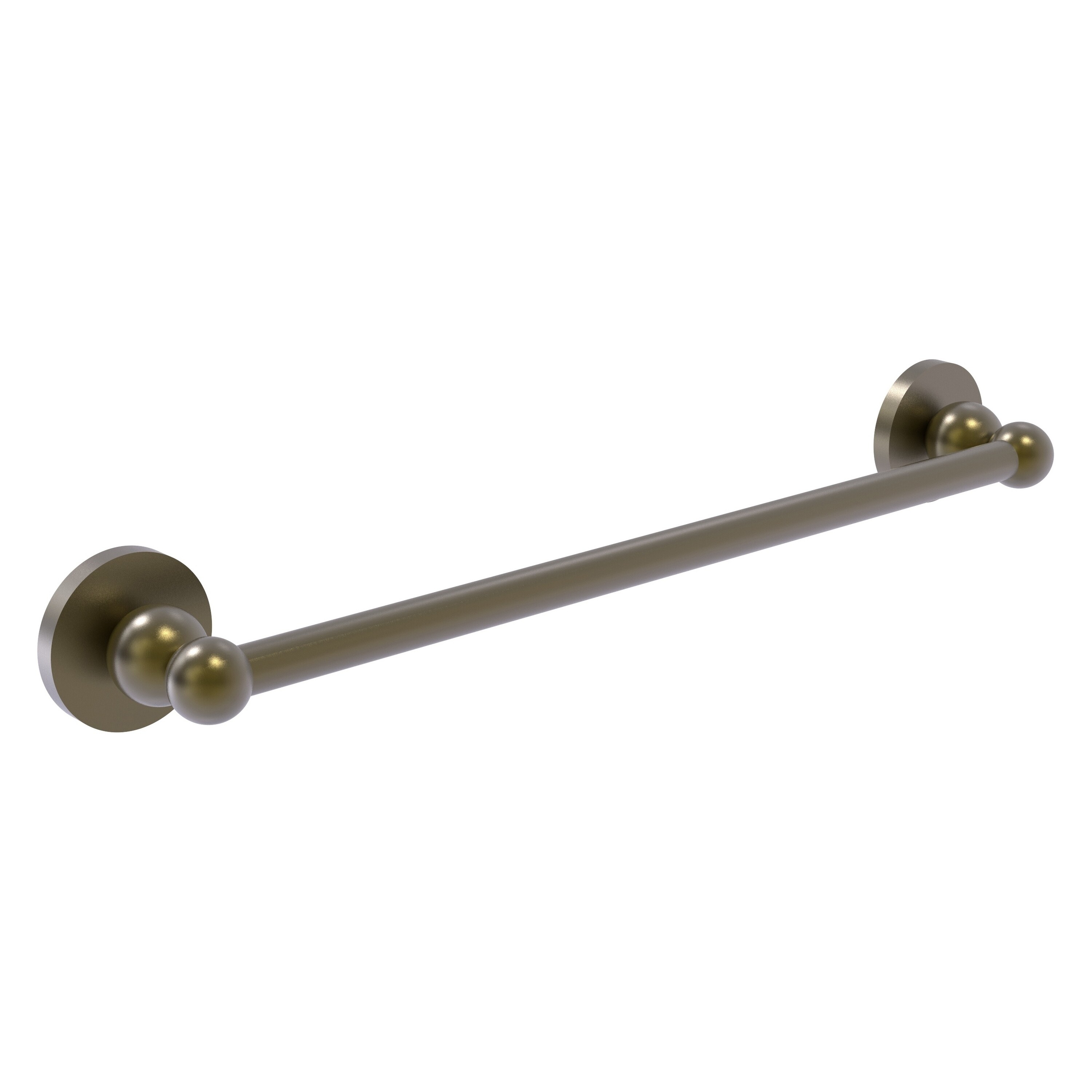 Allied Brass BL-41/30-ABR Bolero 30-in Antique Brass Wall mount Single Towel Bar