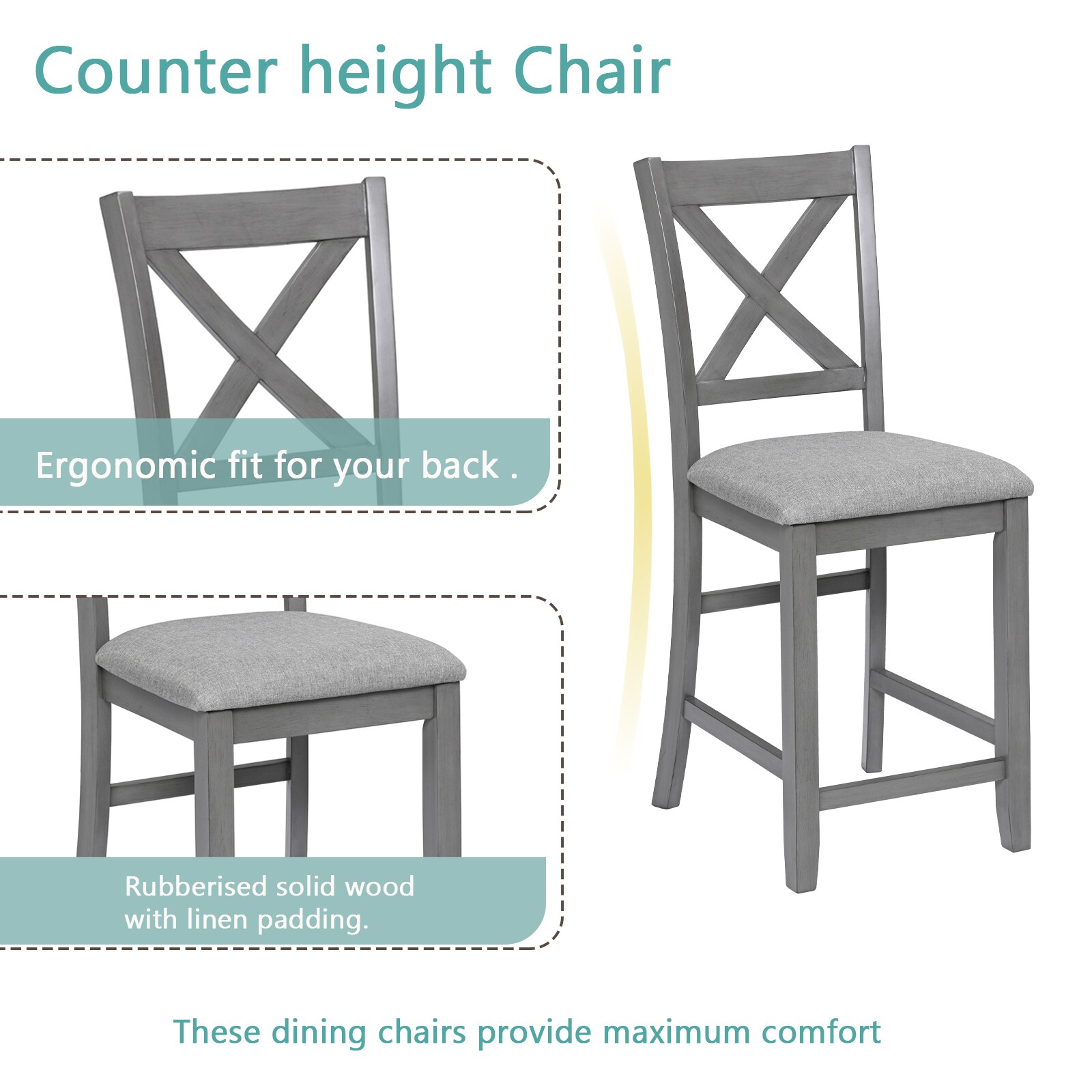 Clihome CL-WF3405GY Dining-Sets - View #4