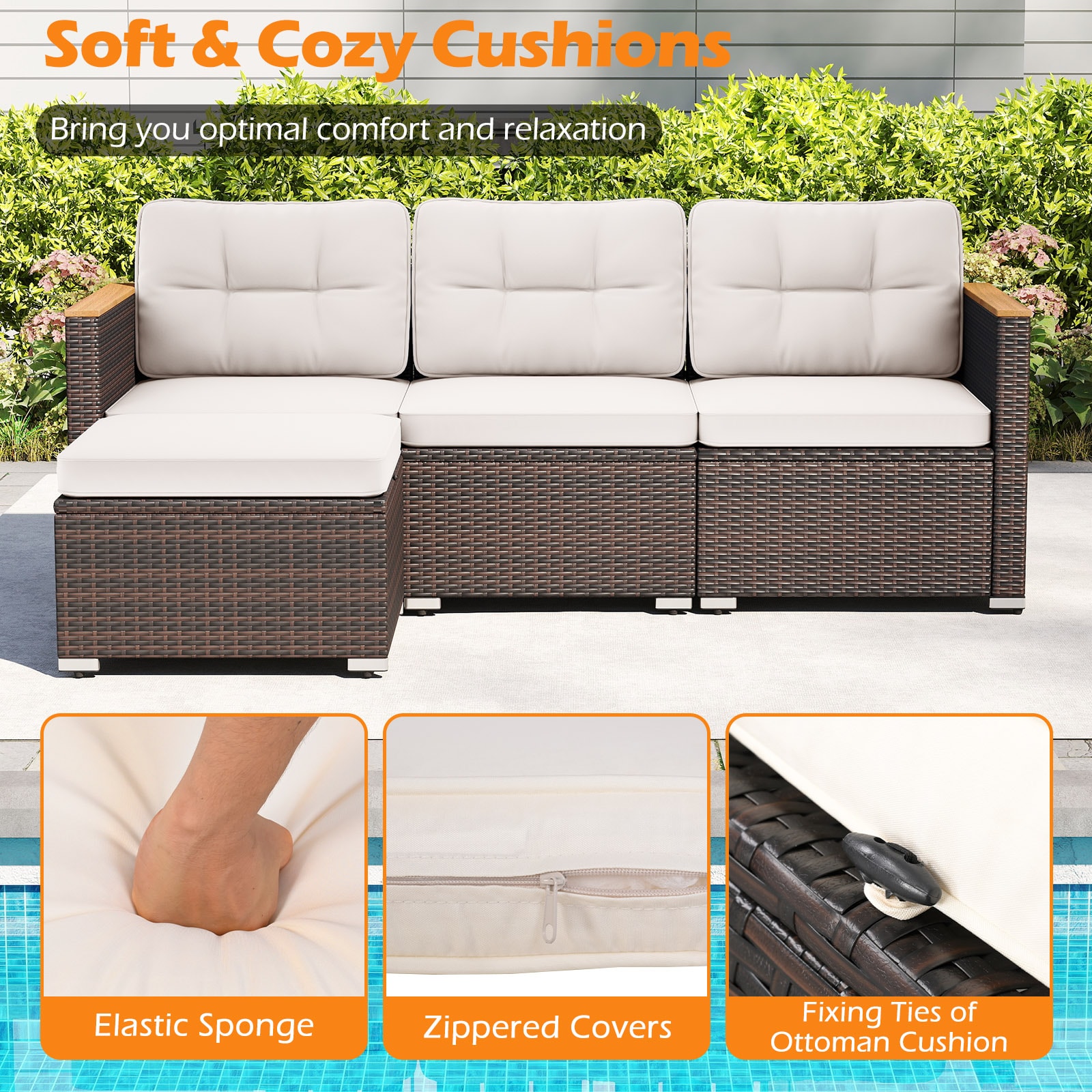 Forclover DASE-10AAE Patio-Sofas-Daybeds - View #5