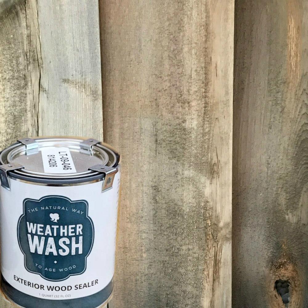 WEATHERWASH Clear Exterior Wood Stain (1-quart) at Lowes.com