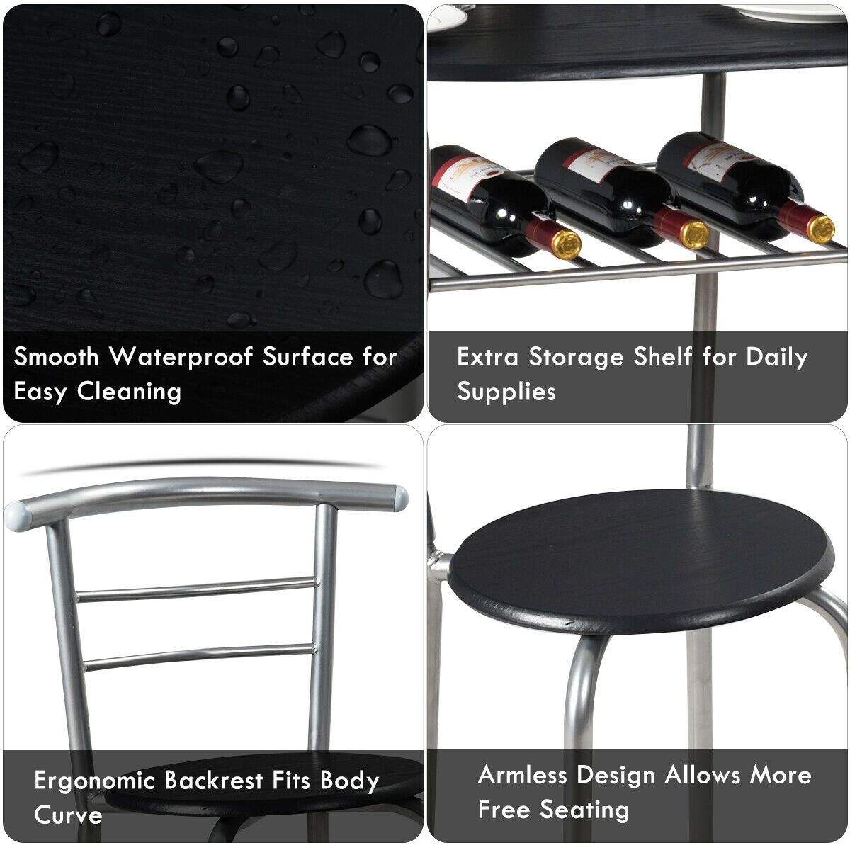 WELLFOR HW-HLY-54057SL Dining-Sets - View #5
