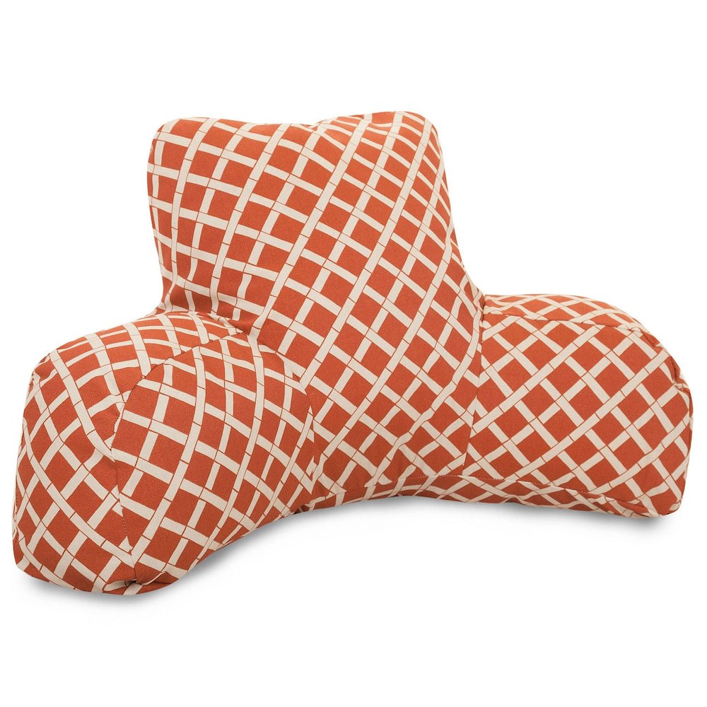 Majestic Home Goods  Reading Pillow Bamboo Burnt Orange