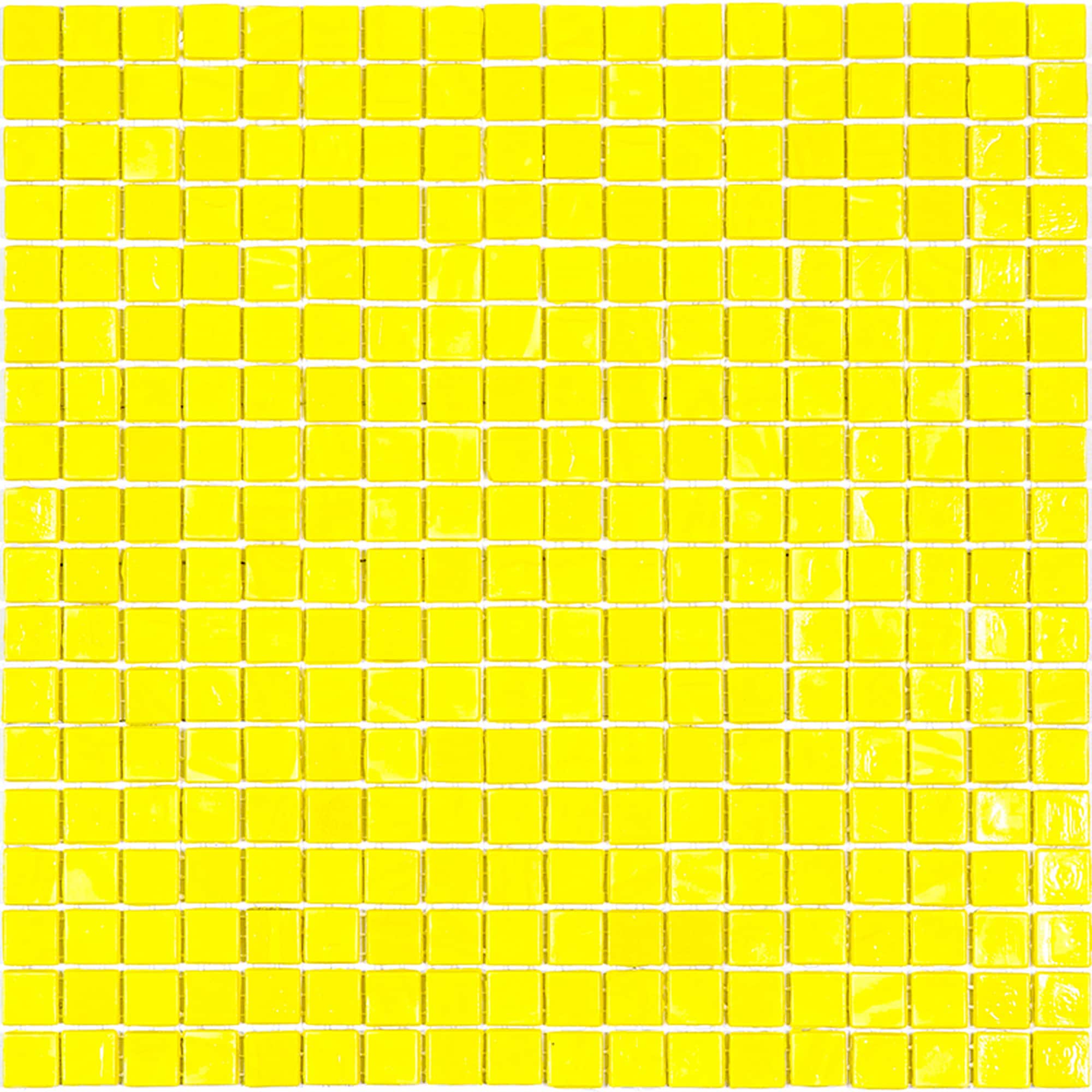 Apollo Tile APLNB88YL320A Skosh Yellow 11-1/2-in x 11-1/2-in Glossy Glass Mosaic Floor and Wall Tile ( 18.69-sq ft Carton )