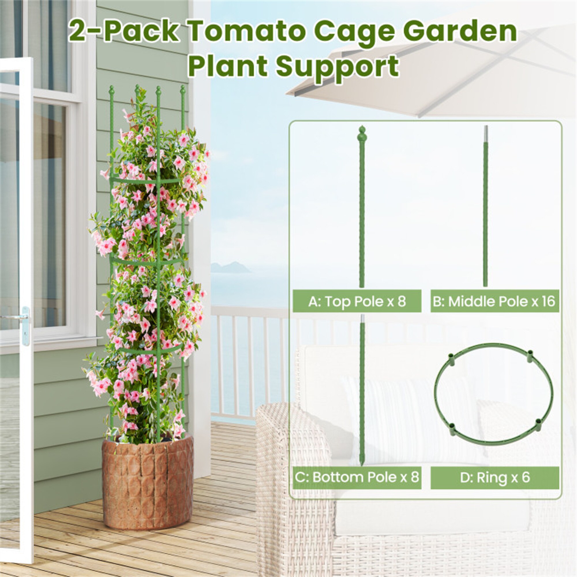 BABOOM BOM-T4162GN-CO Garden-Trellis - View #7