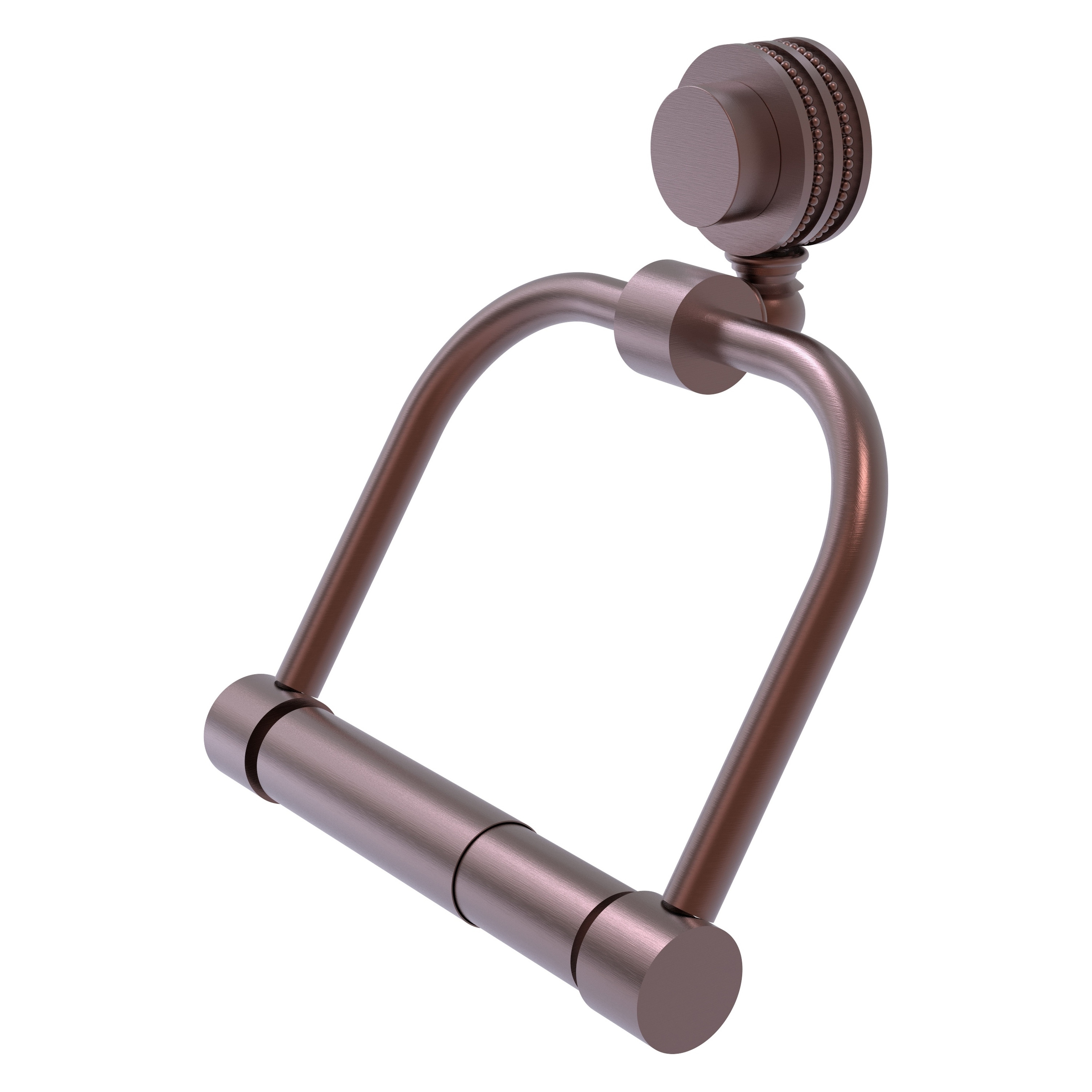 Allied Brass 424D-CA Venus Antique Copper Wall mount Double post Toilet Paper Holder 1 -Rolls