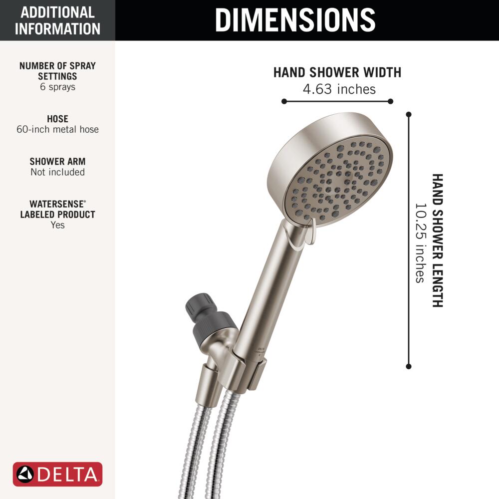 Delta 75670SN Fixed-Showerhead - View #3
