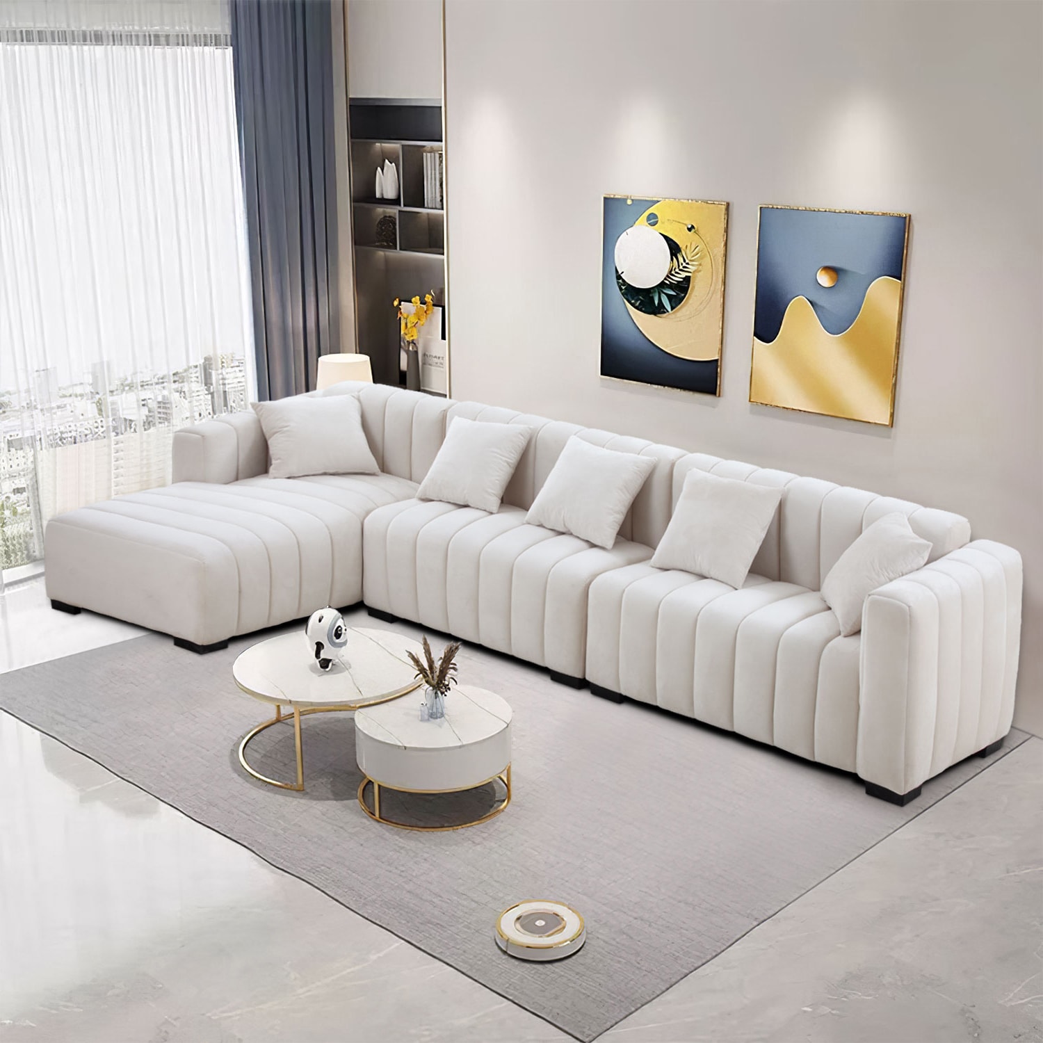 SINOFURN SYA090022GY Sofas-Loveseats - View #3