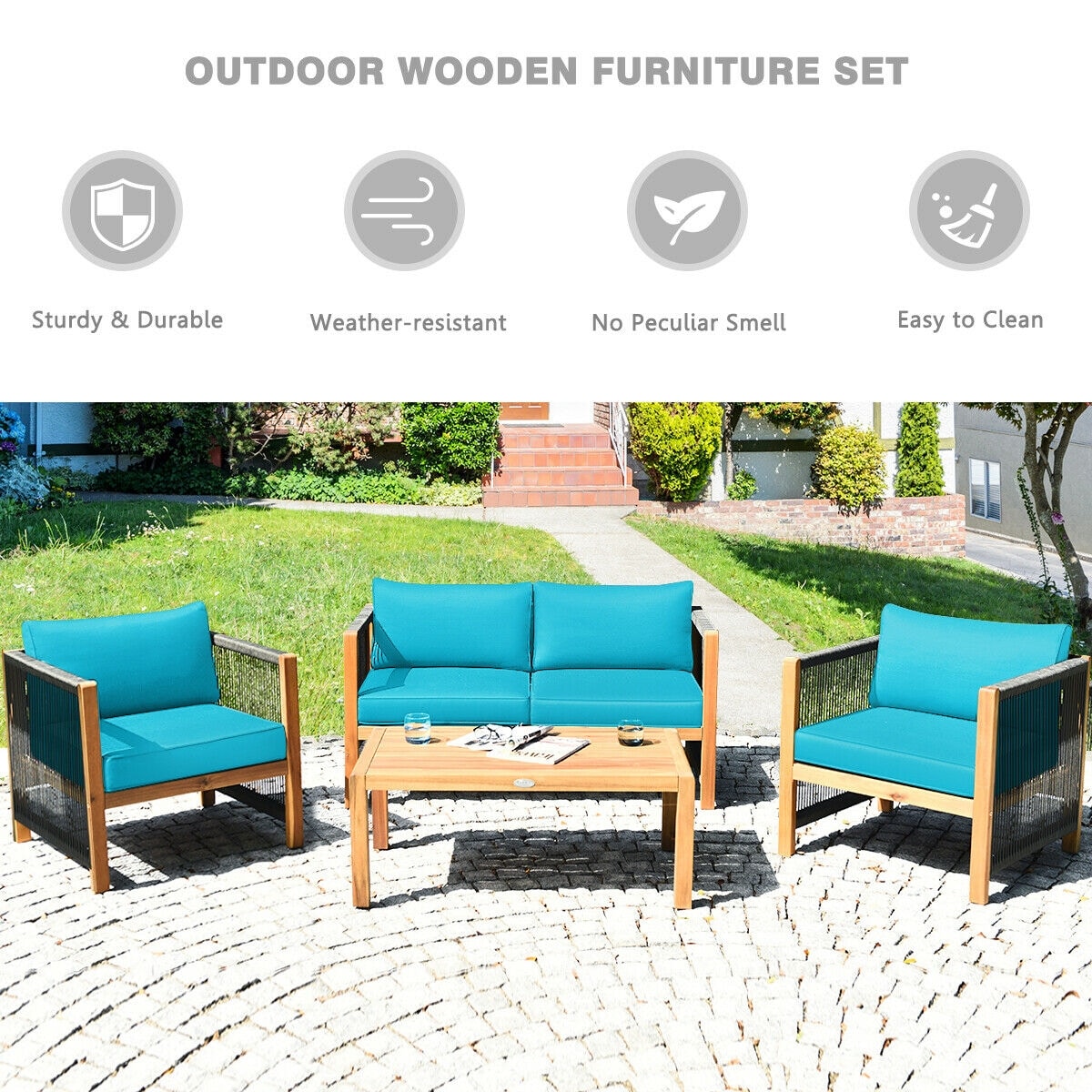 Patio conversation 2024 sets no cushions