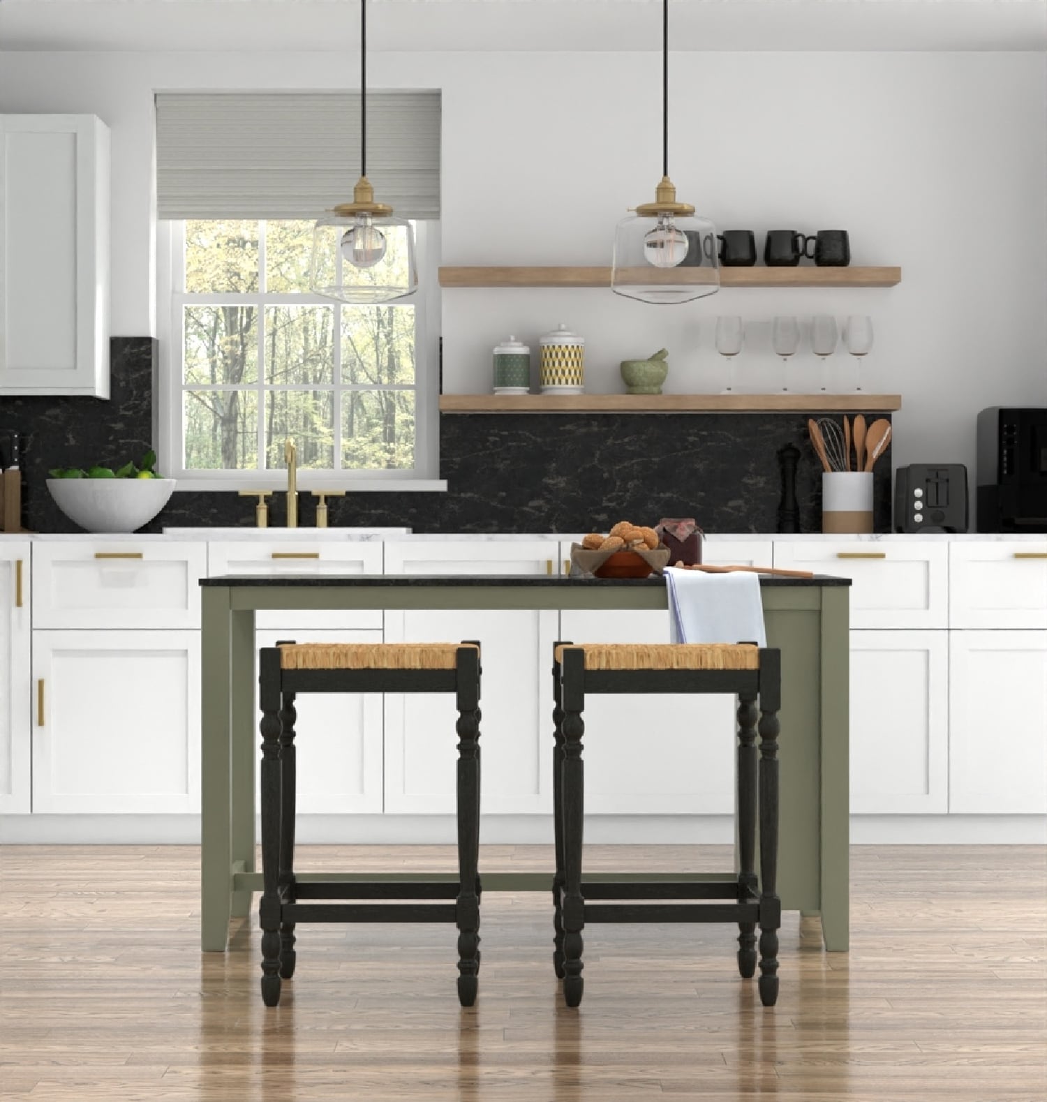 Carolina Cottage 2663-RTA-AB stools - View #7