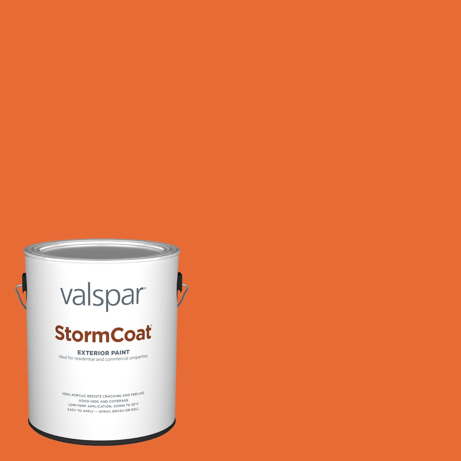 Valspar 2010-2-145636 Storm Coat Flat Island Orange 2010-2 Latex Exterior ( 1-gallon )