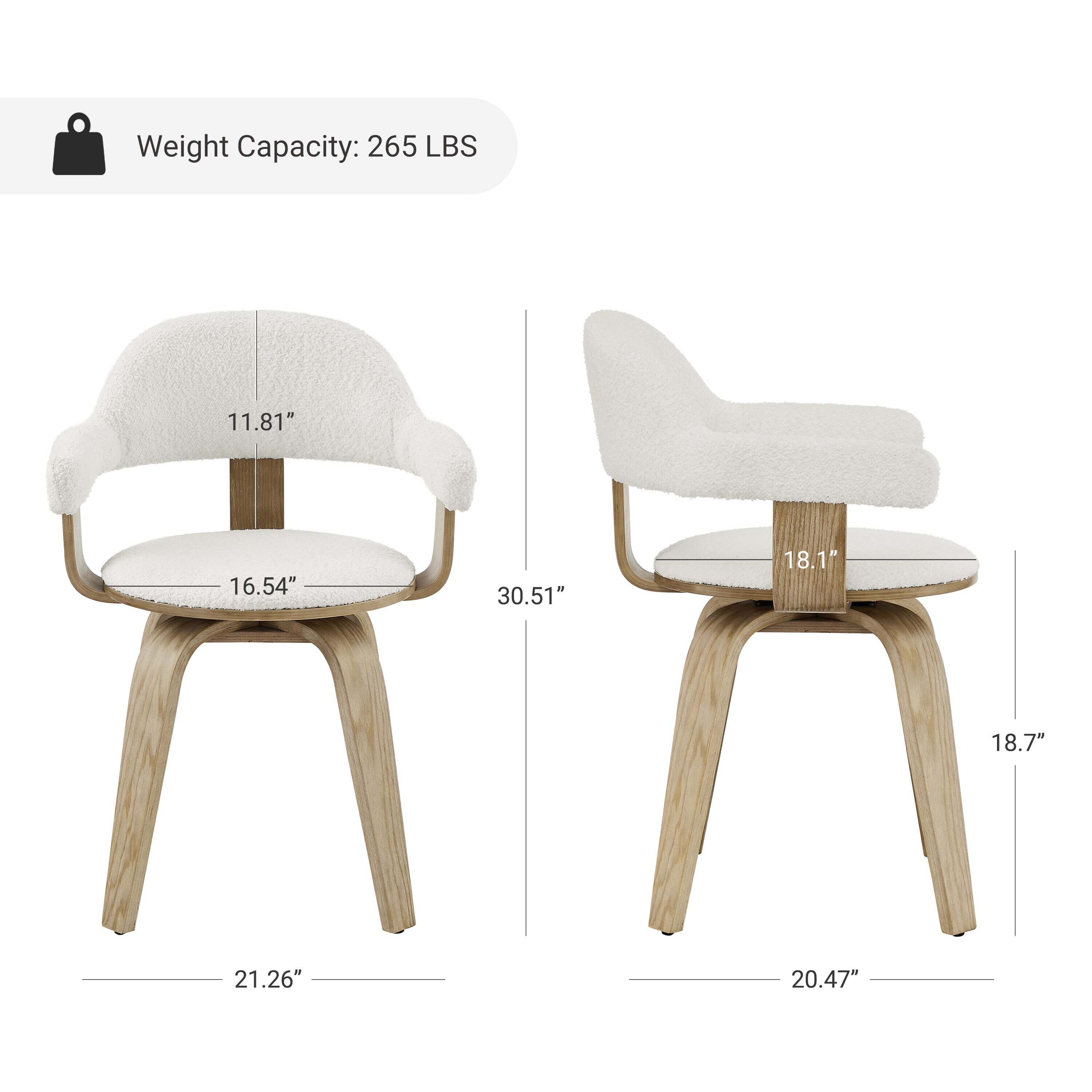 Art Leon CC082-1-WH-F chairs - View #9