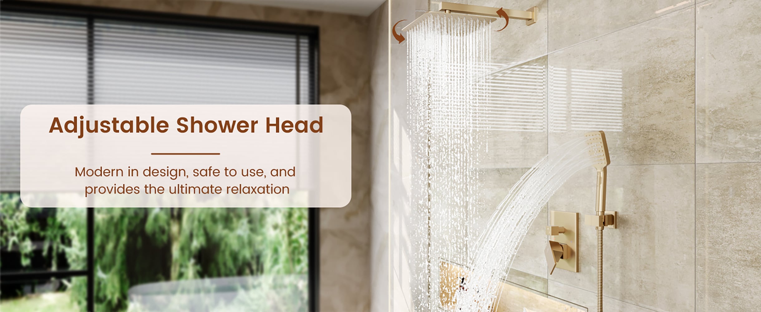CASAINC WF-W98W02LSJ-12 Showerhead-Bar-Panels - View #17
