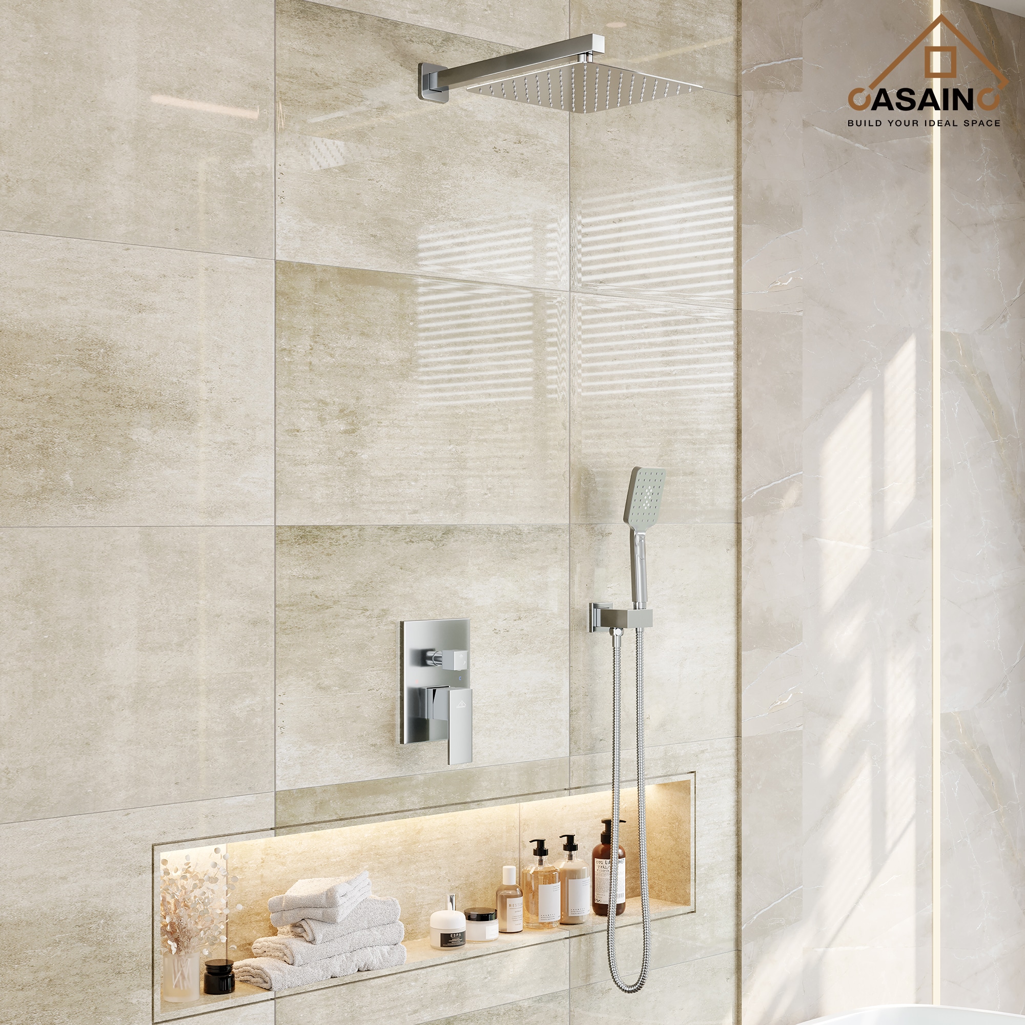 CASAINC WF-W98102CP-12 Showerhead-Bar-Panels - View #4