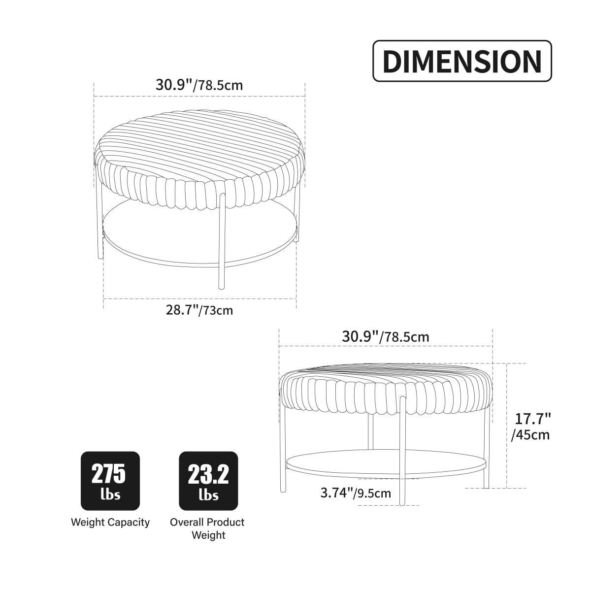 Streamdale Furniture W3098P296973 Indoor-Ottomans - View #14