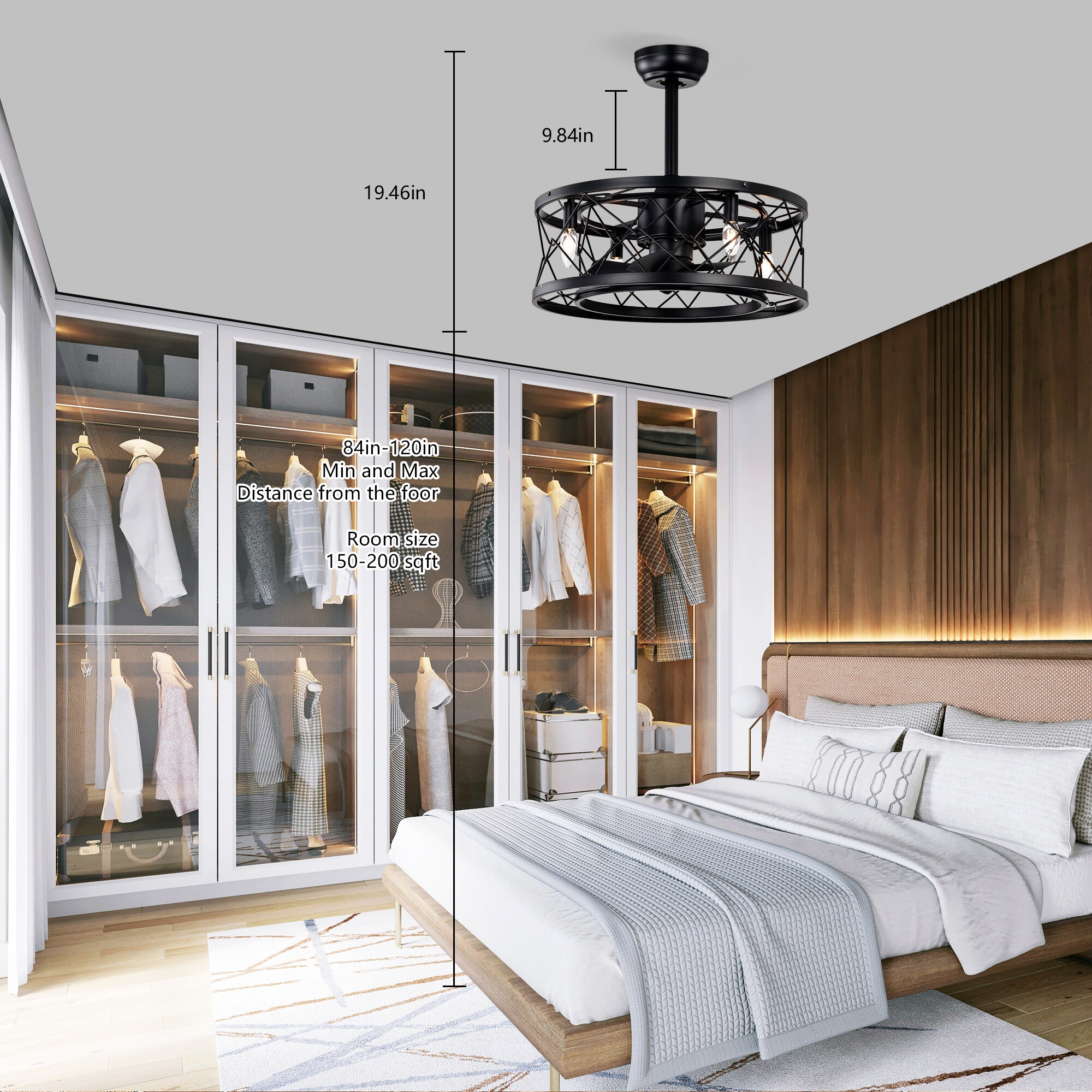 LTMATE LSHEM-3041-BL Ceiling-Fans - View #7