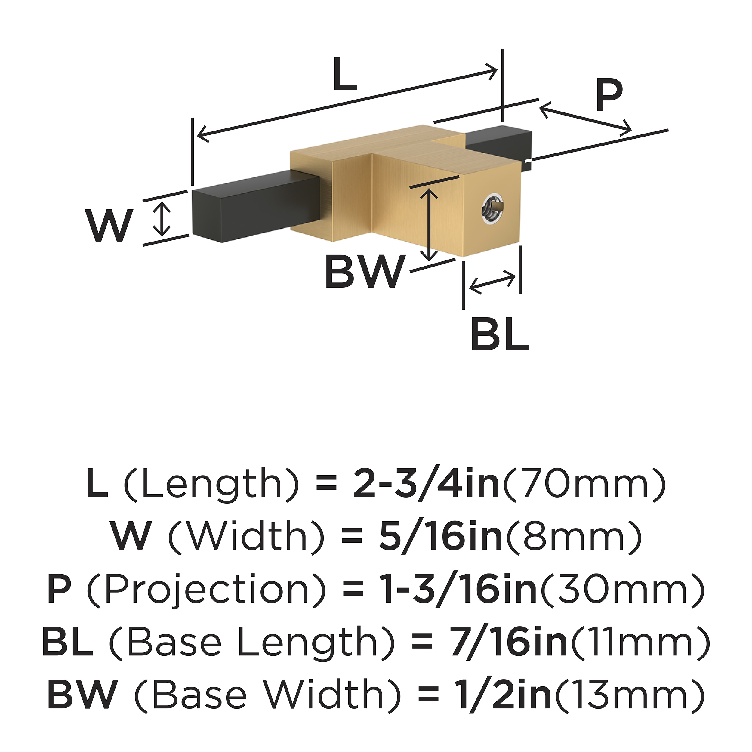 Amerock BP67CZMB Cabinet-Knobs - View #4