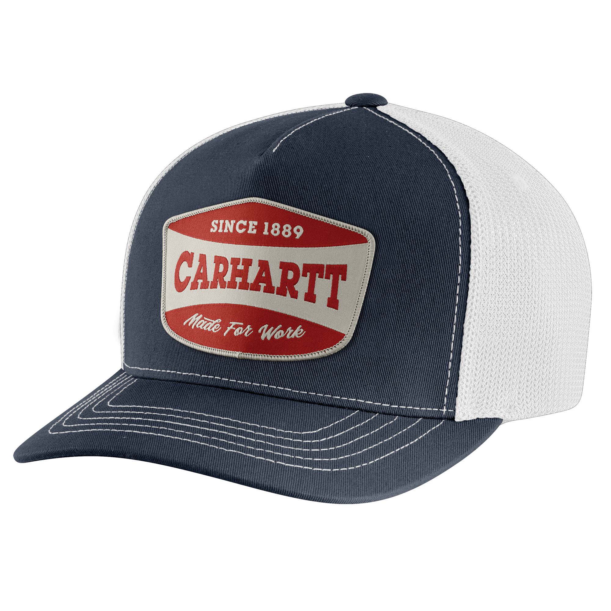 Carhartt Men's Navy Cotton Trucker hat