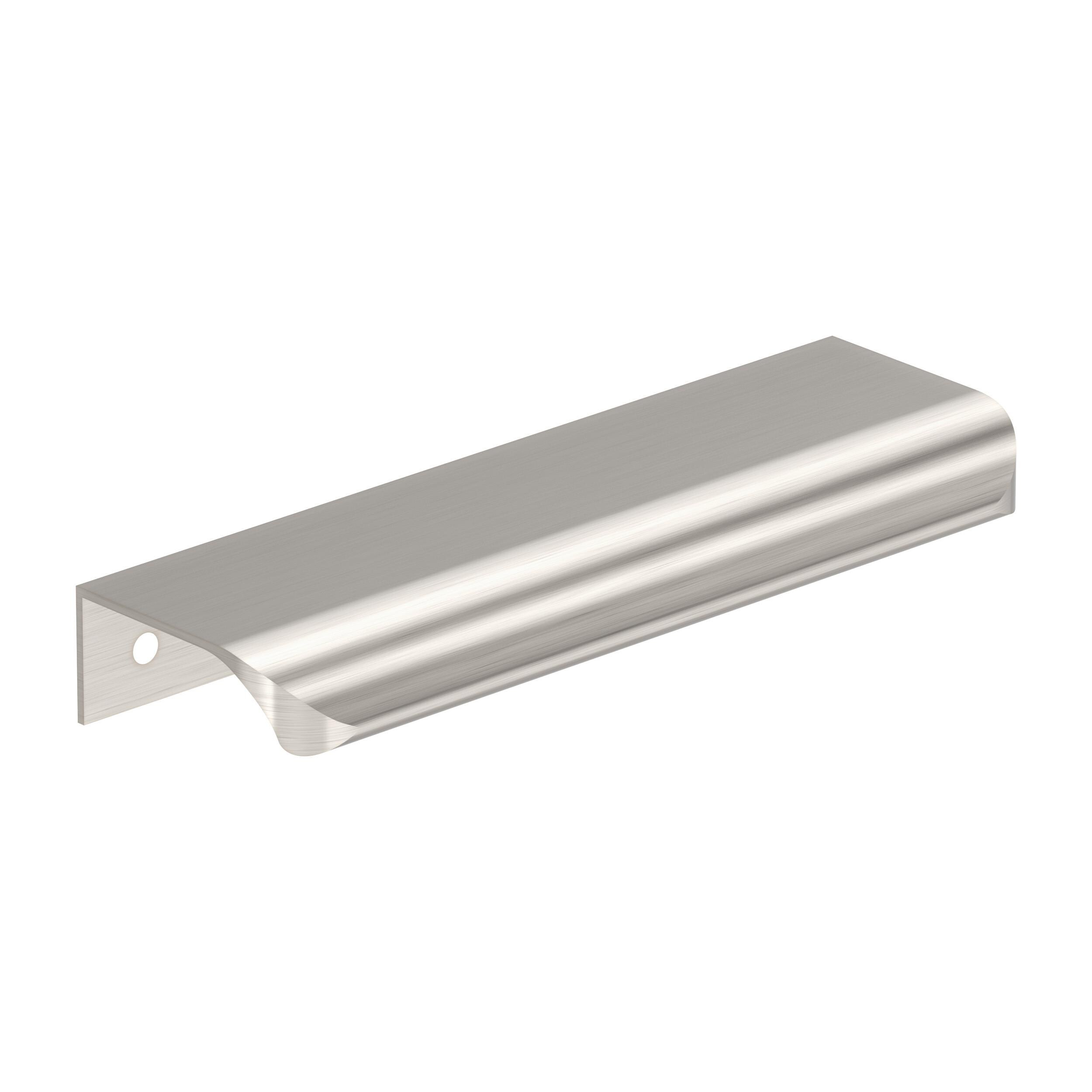 Amerock 10VMP37203G10 Streamline Tab 4-3/16-in , 106mm Center to Center Satin Nickel Rectangular Edge 10 -Pack
