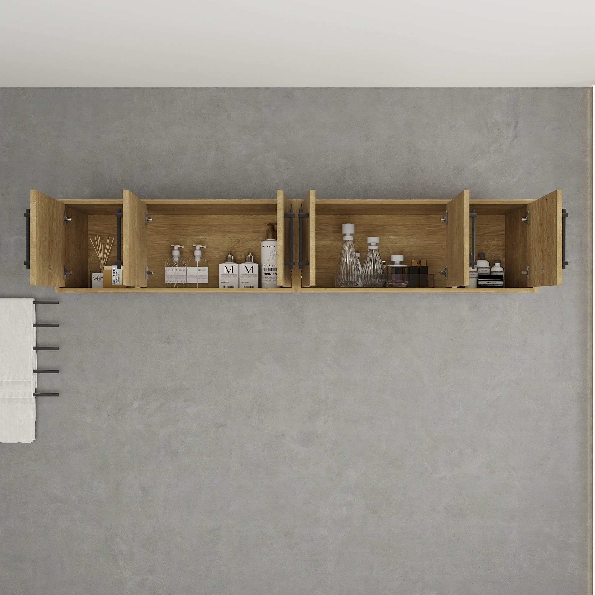 BV Better Vanity VICTORIA72TC-OAK Bathroom-Wall-Cabinets - View #5