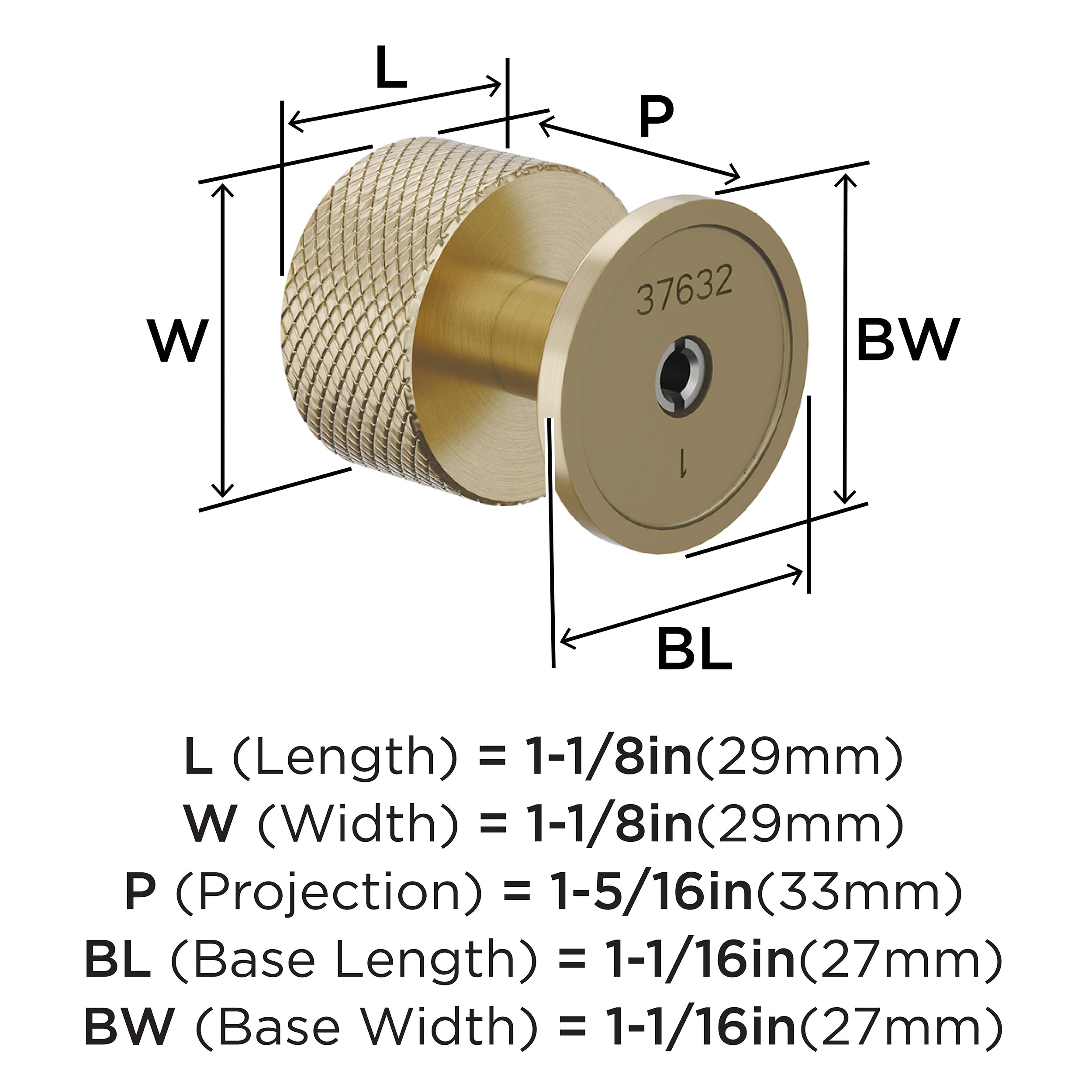 Amerock BP37632BBZ Cabinet-Knobs - View #4