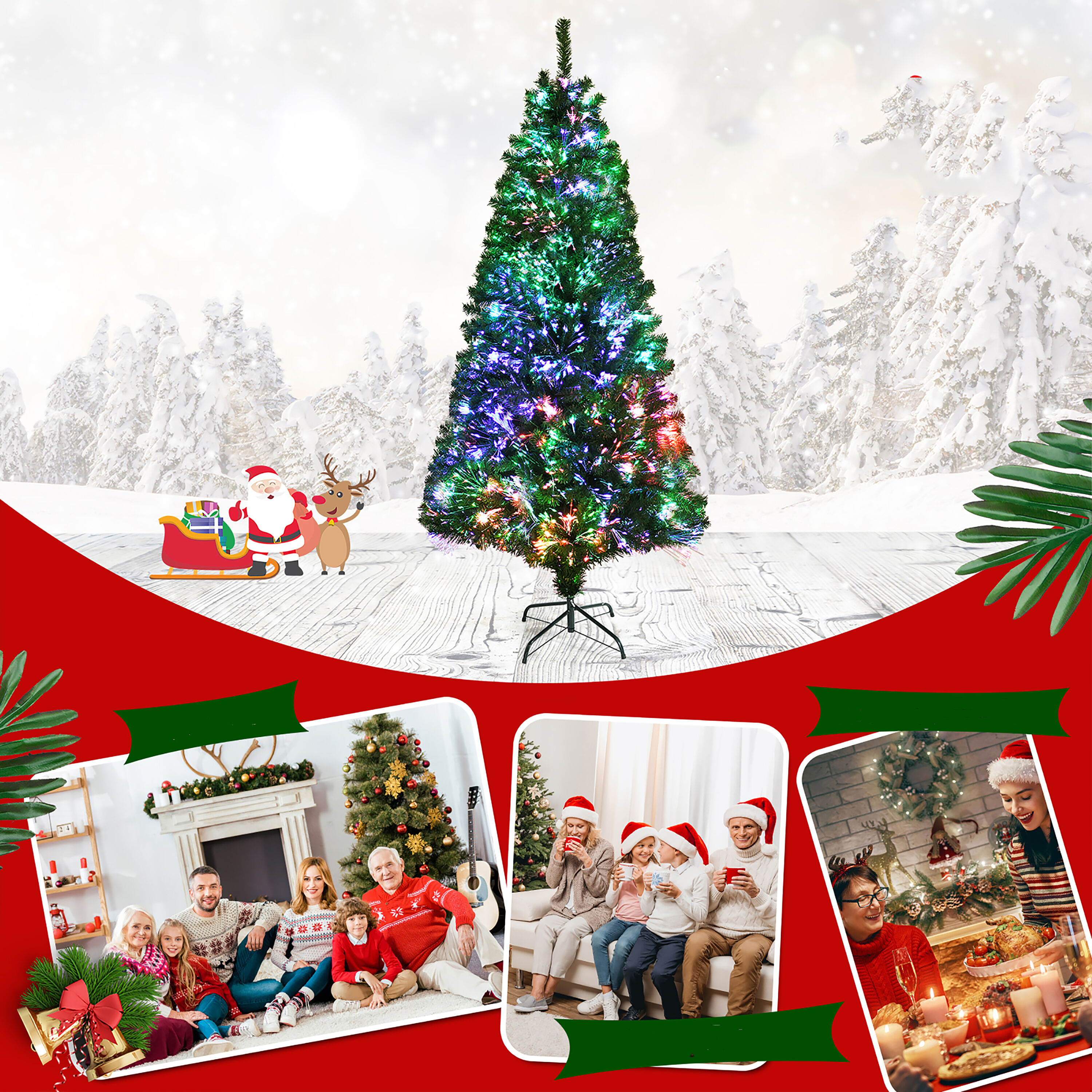 Costway CM23731US Artificial-Christmas-Trees - View #5