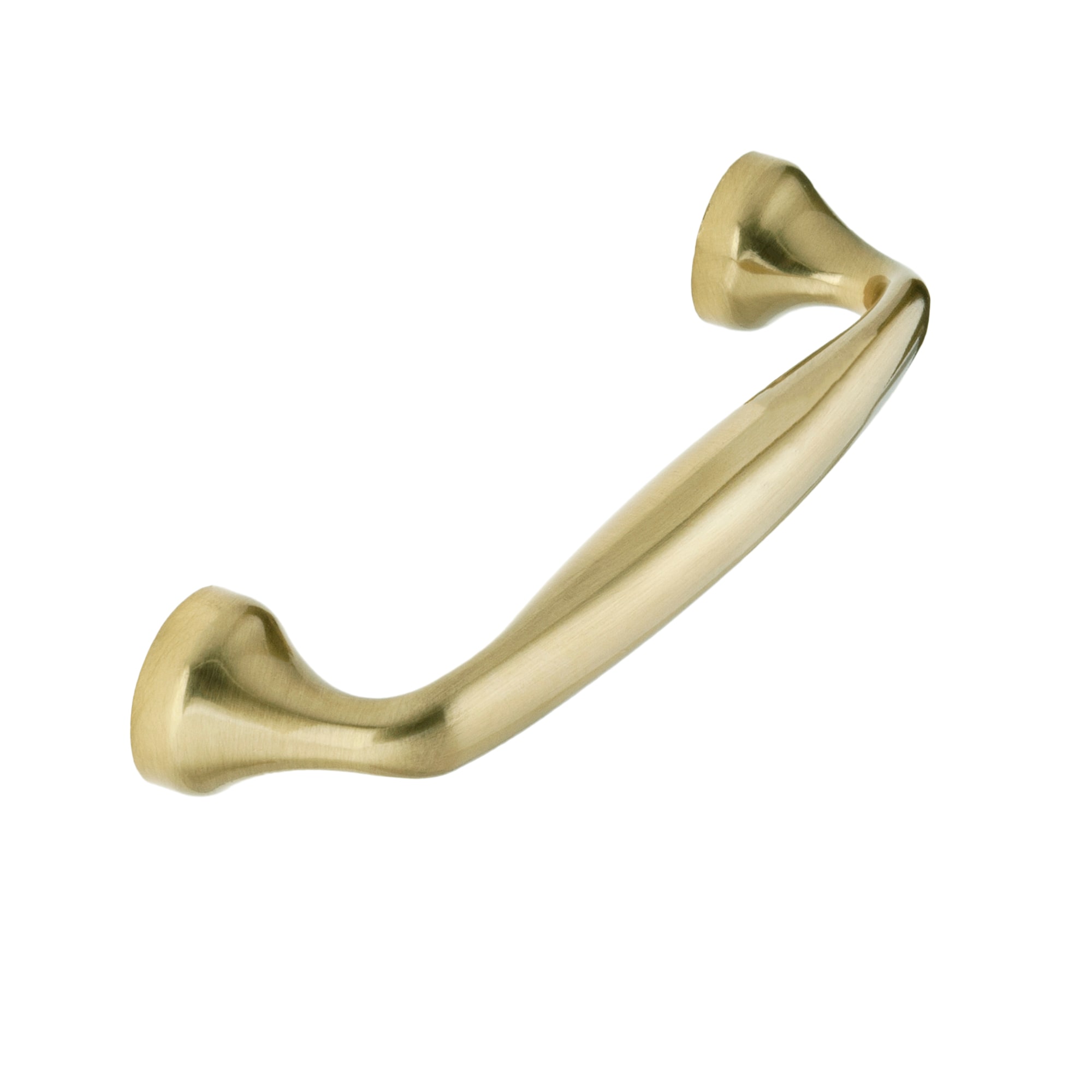 Sumner Street Home Hardware Mason 4-1/4-in Center to Center Satin Brass  Dual Mount Cylindrical Bar Drawer Pulls in the Drawer Pulls department at