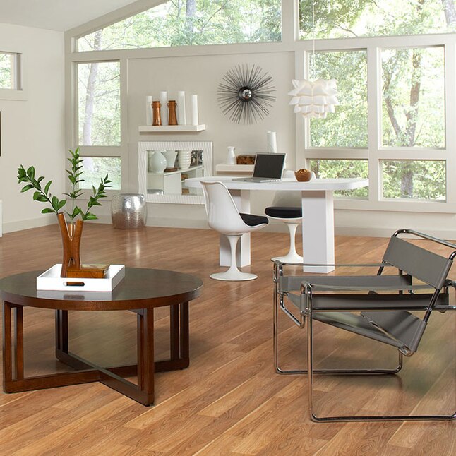 Style Selections Truffle Hickory Embossed Wood Plank Laminate Flooring Sample Style Selections Truffle Hickory Embossed Wood Plank Laminate Flooring Sample