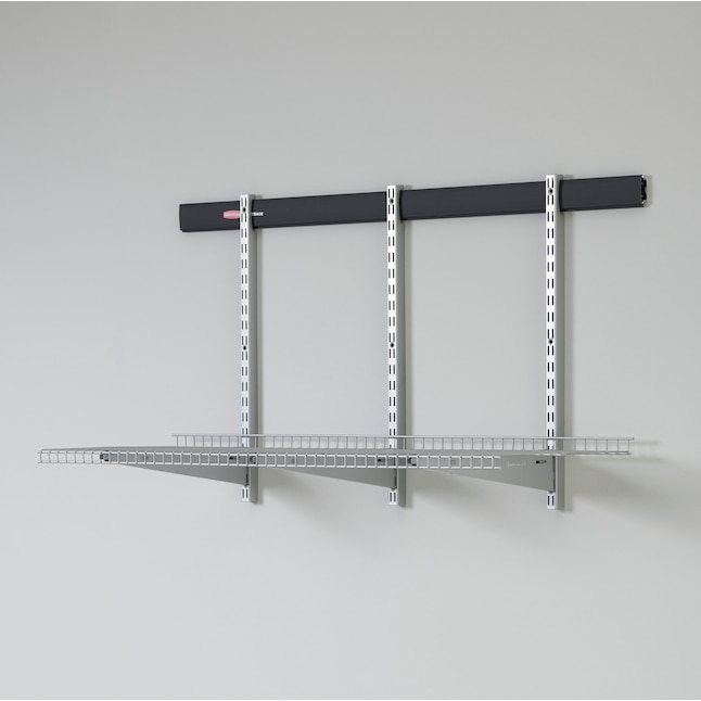 Rubbermaid 800 lb Capacity 4 Shelf Wire Shelving - Starter Unit 50 W x 18 Deep x 67-5/32 H, Chrome FG9G8000CHRM - 52640406