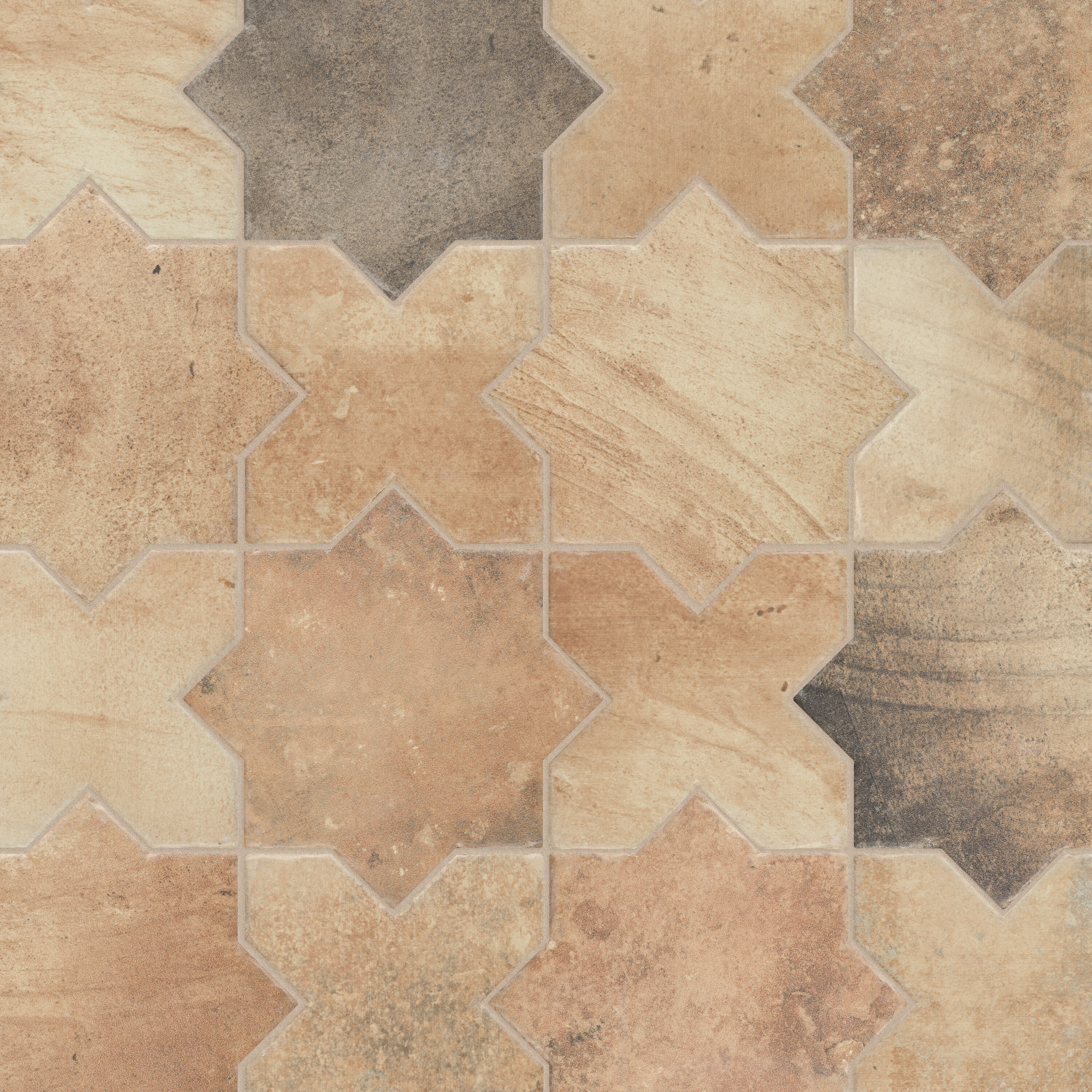 Affinity Tile KNATSFCF Tech Land Star Fire/Cross Fire 6-in x 12-in Matte Porcelain Stone Look Floor and Wall Tile (0.57-sq. ft/ Piece)