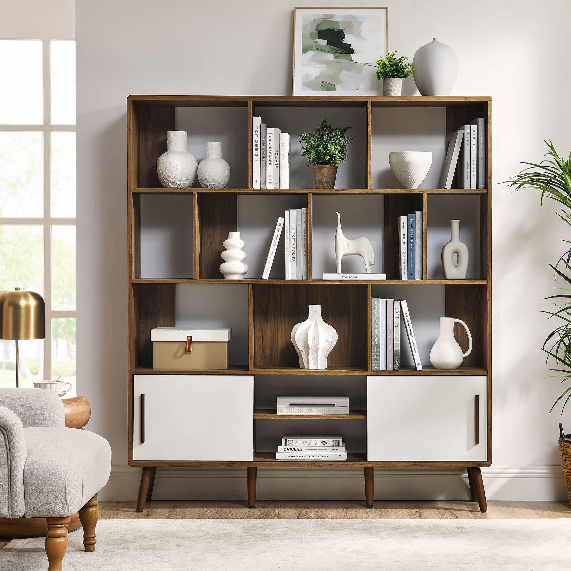 Modway EEI-7194-WAL-LIN bookcases - View #4