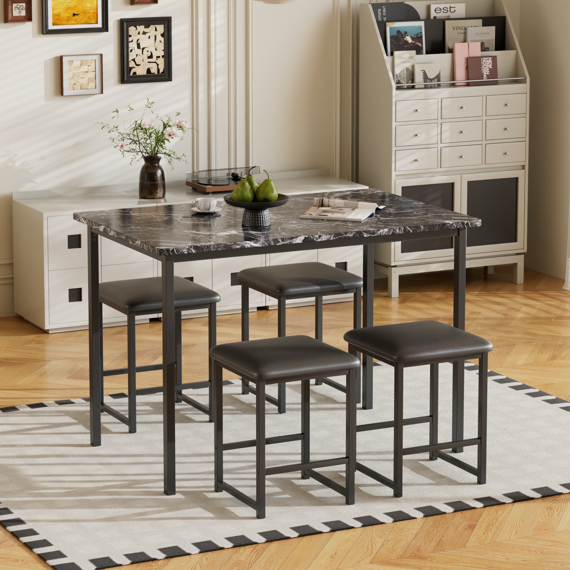 Vecelo LOE-XJM-TC22-MBY Dining-Sets - View #4