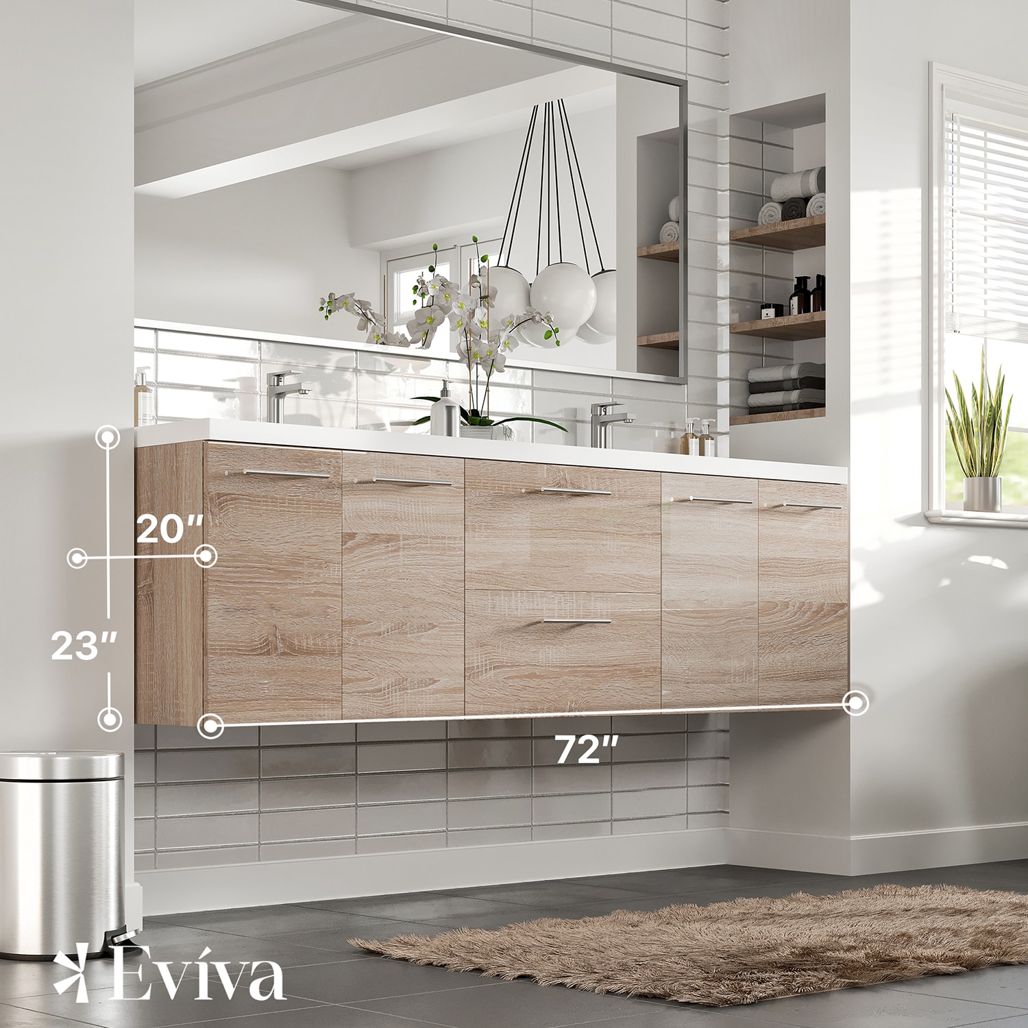Eviva EVVN404-72WHOK Bath-Vanity-Combo - View #2