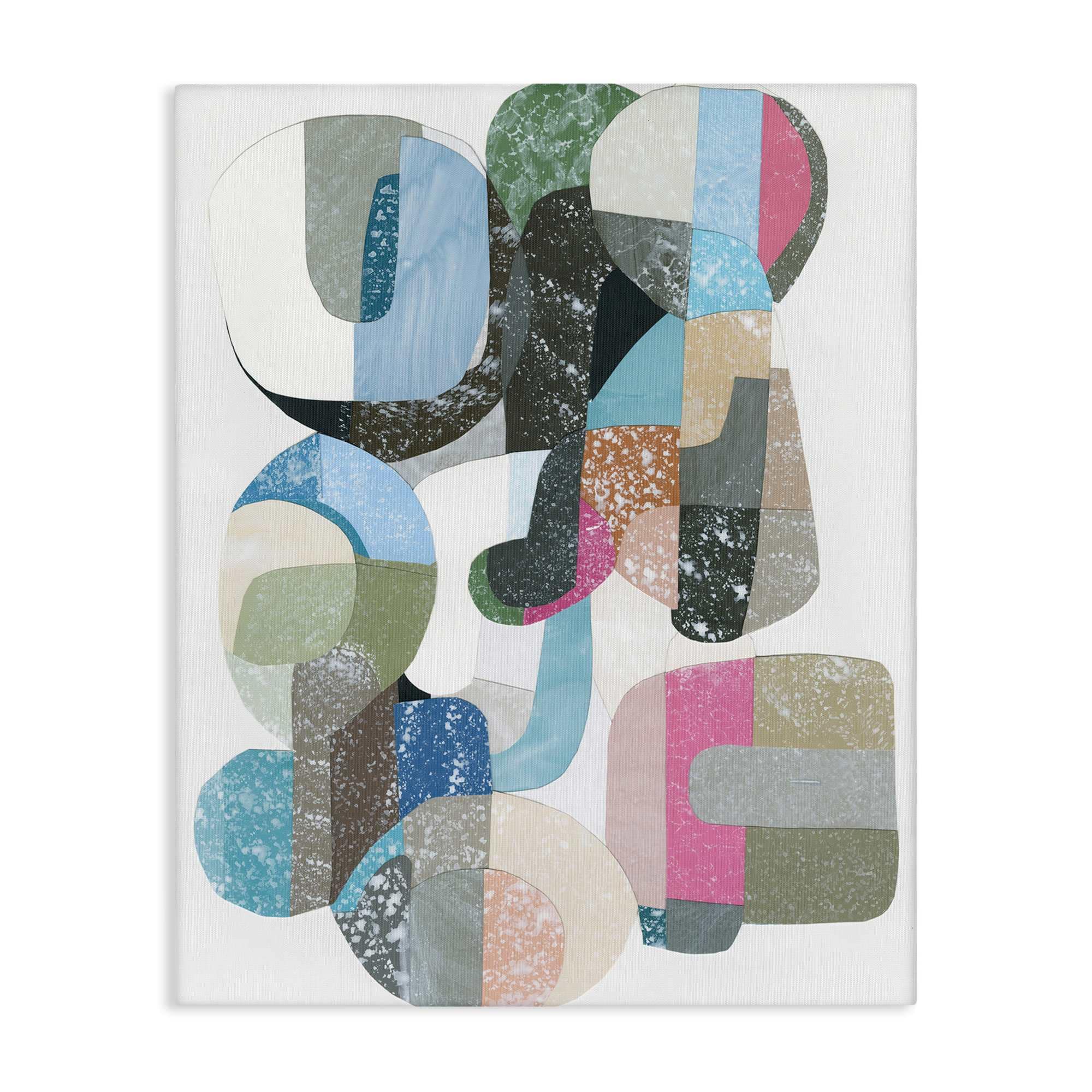Stupell Industries BS-400-CN-24X30 Pastel Shapes Intertwined Canvas Wall Art By Coco Good 24 x 30