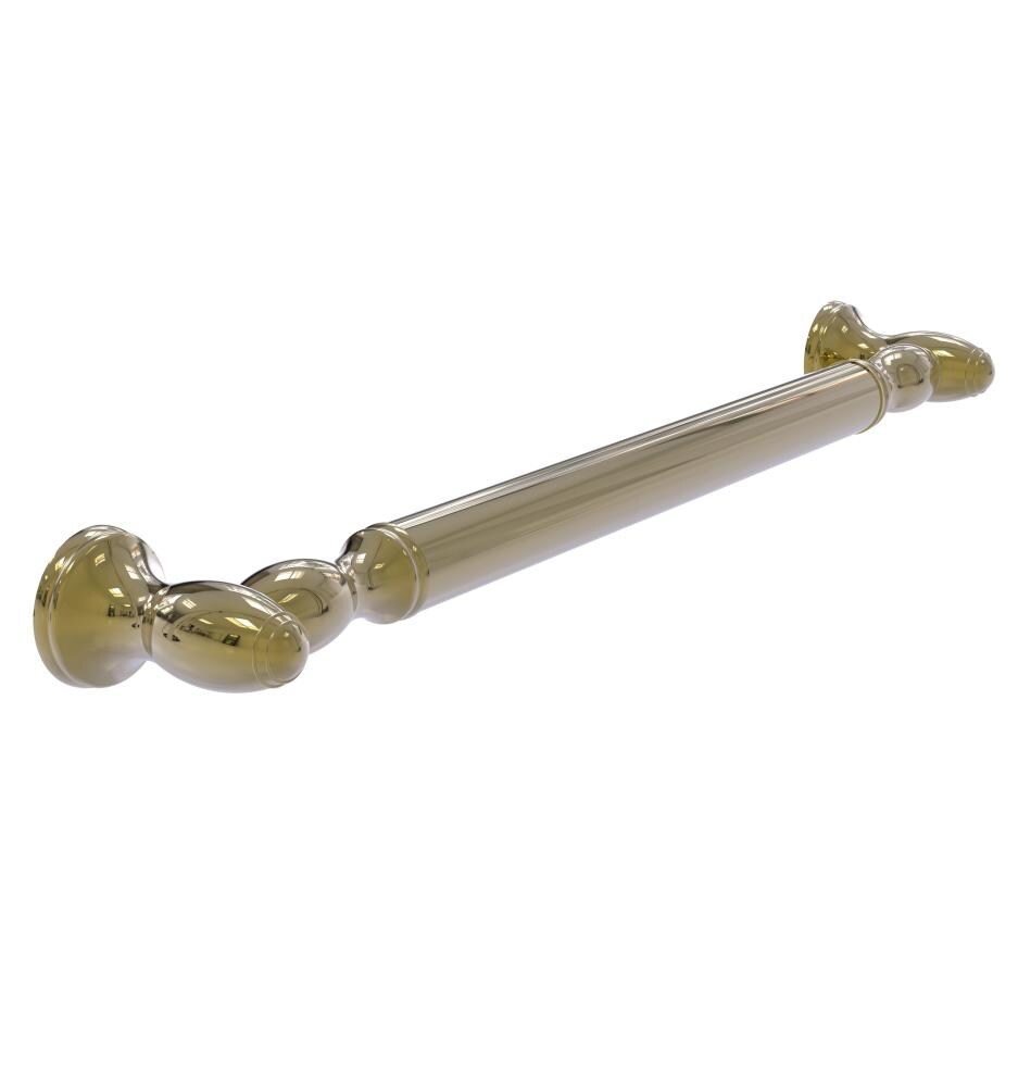 Allied Brass TD-GRR-16-UNL 16-in Unlacquered Brass Wall mount ADA Compliant Grab Bar ( 350-lb Weight Capacity )