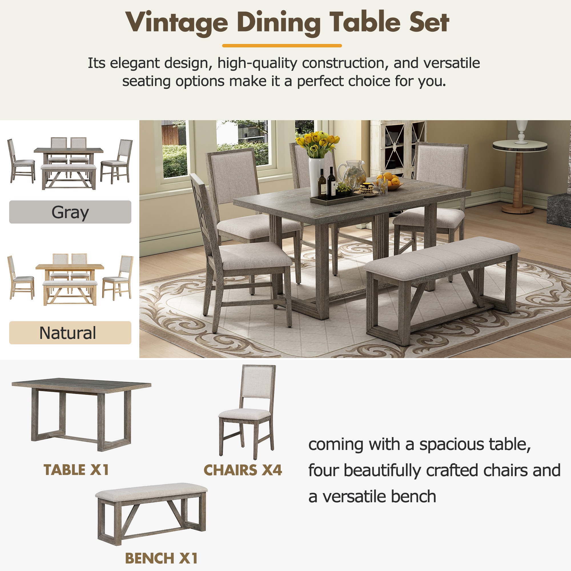 SINOFURN SYA330164GY Dining-Sets - View #16