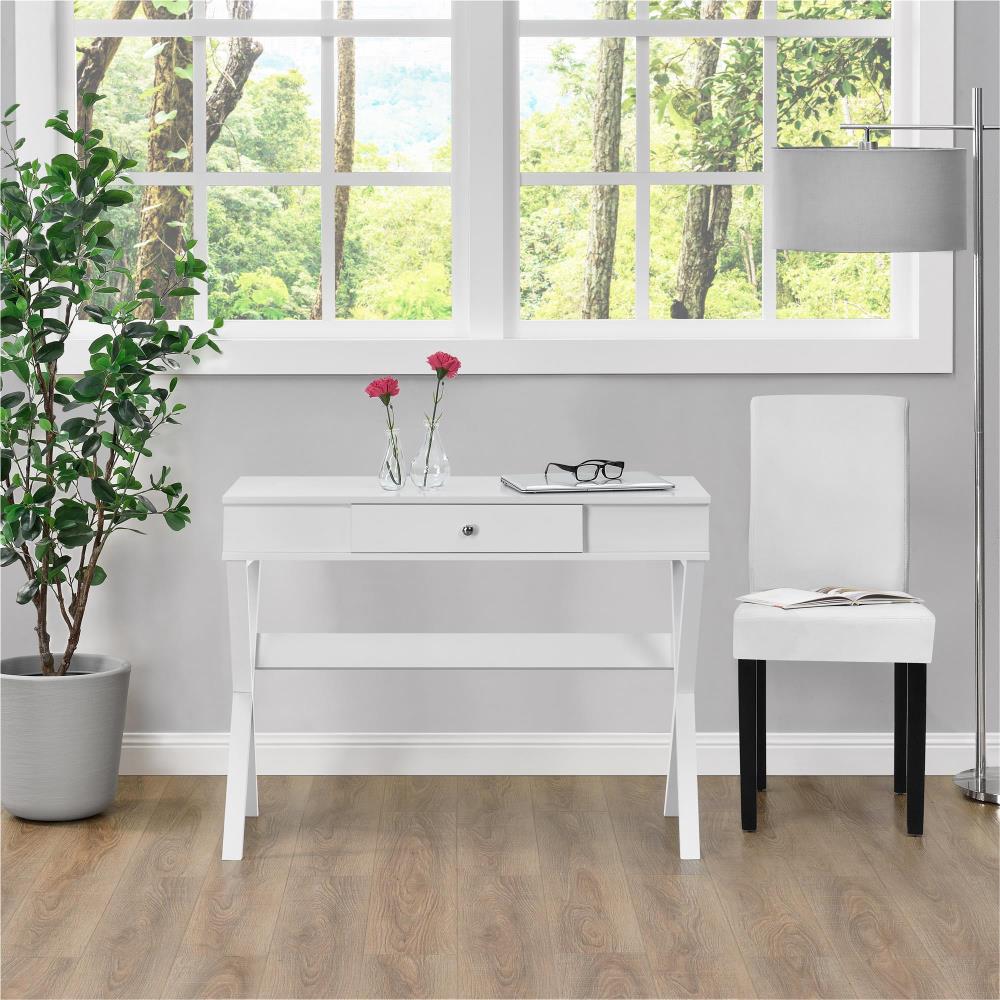 Teamson Home Creative 40-in White Modern/Contemporary Writing Desk in the  Desks department at