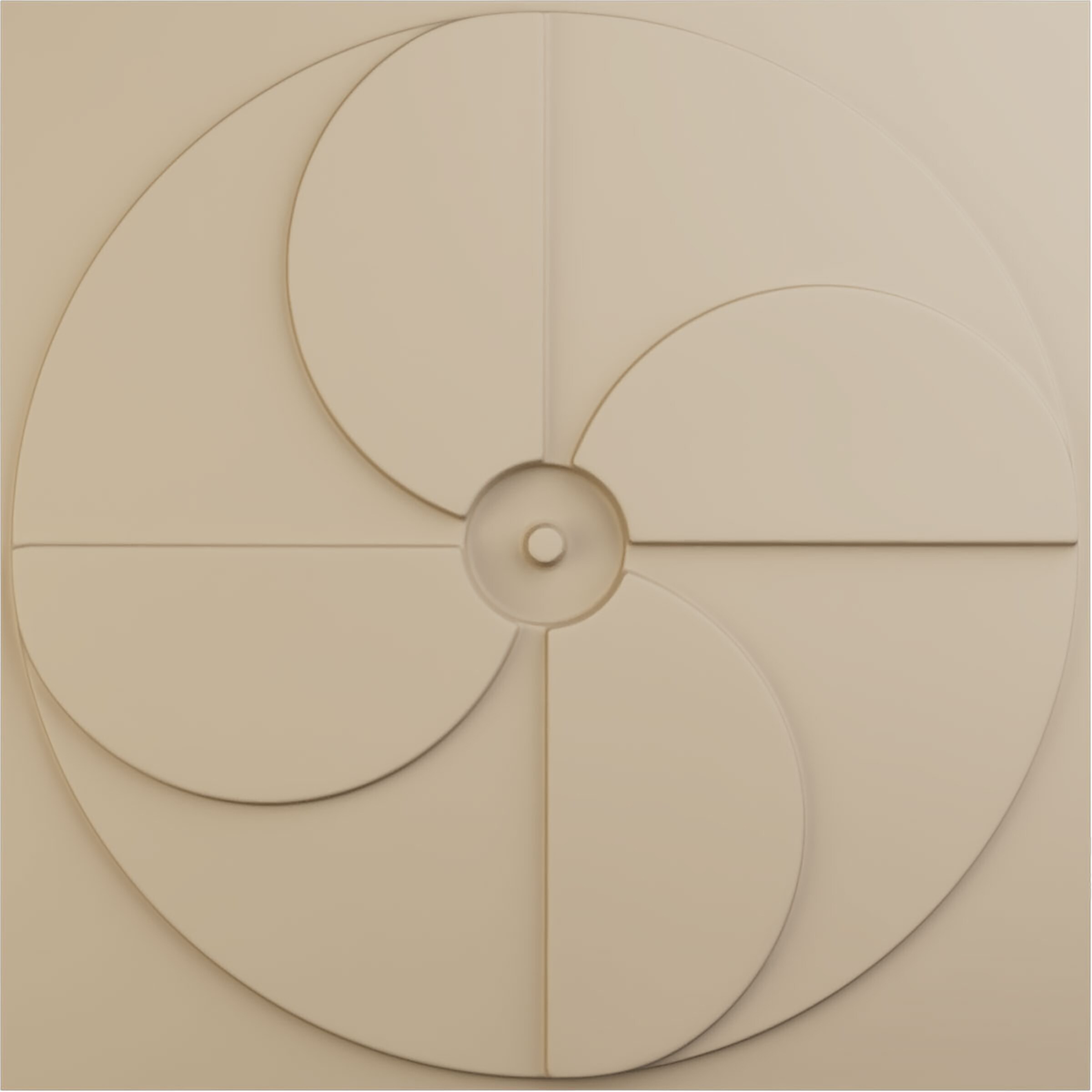 Ekena Millwork WP20X20WIGBE-CASE-12 19-5/8-in x 19-5/8-in Embossed UltraCover Satin Smokey Beige PVC Wall Panel 12 -Pack