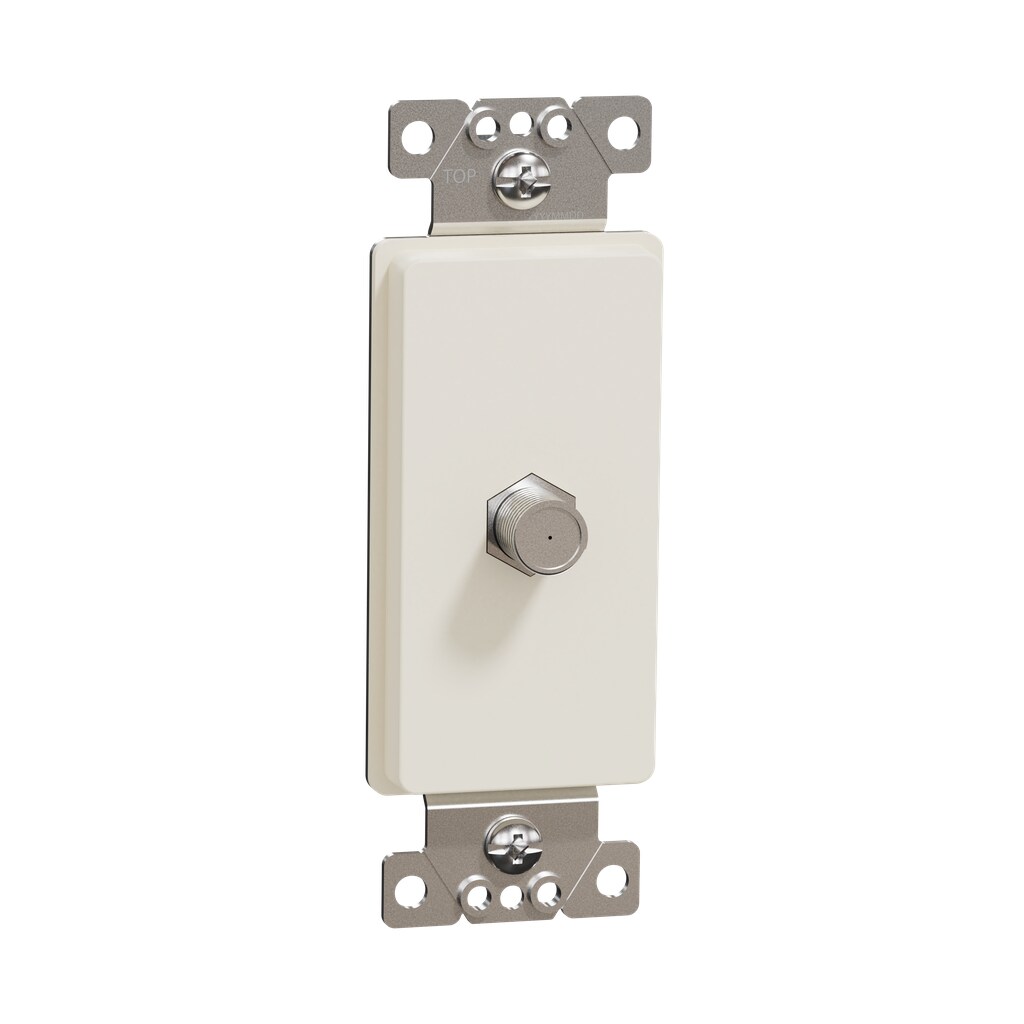 Square D SQR87C01LA X Series 1 -Gang Specialty Size Matte Light Almond Polycarbonate Indoor Wall Plate