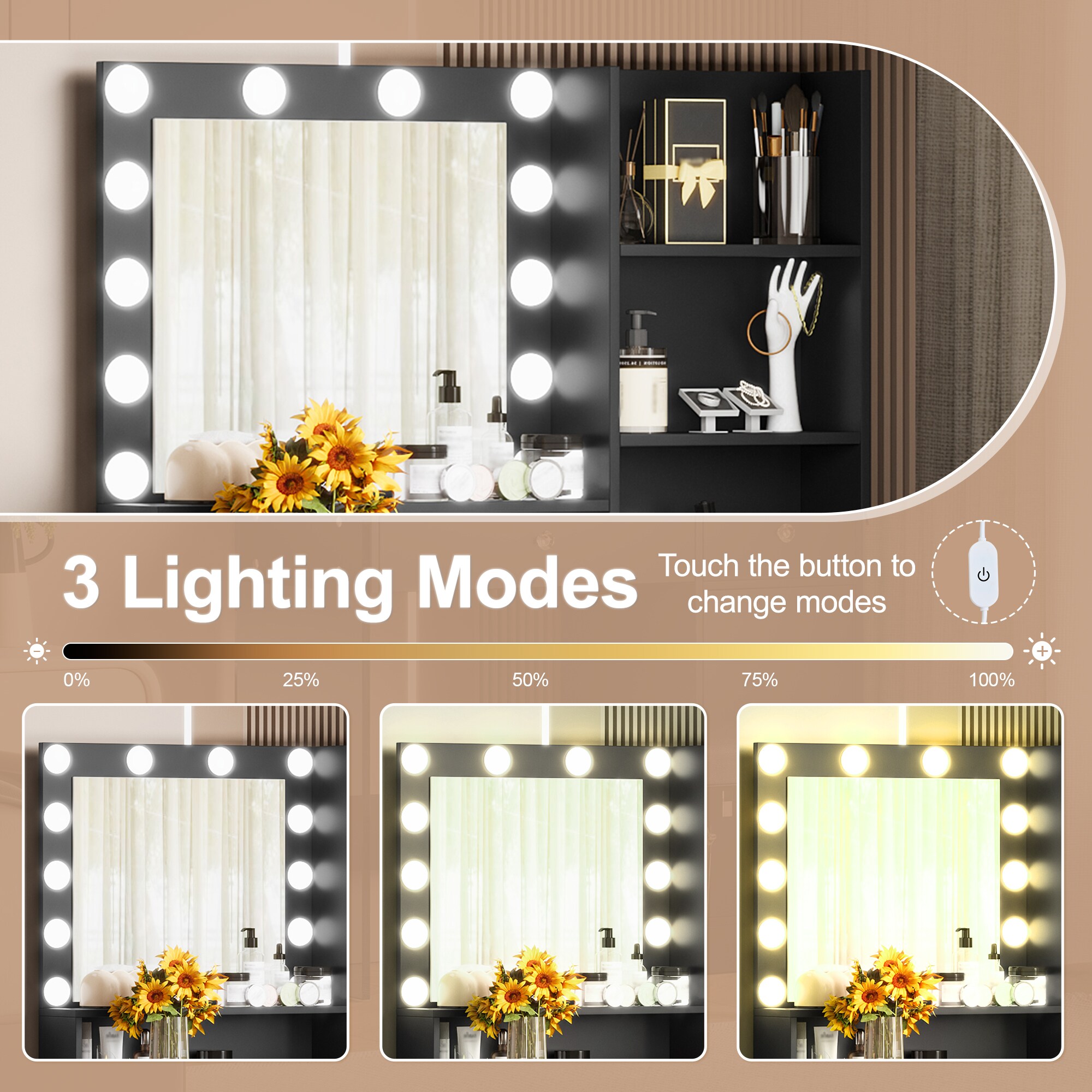 ModernLuxe N704P281506B Bedroom-Vanities - View #5