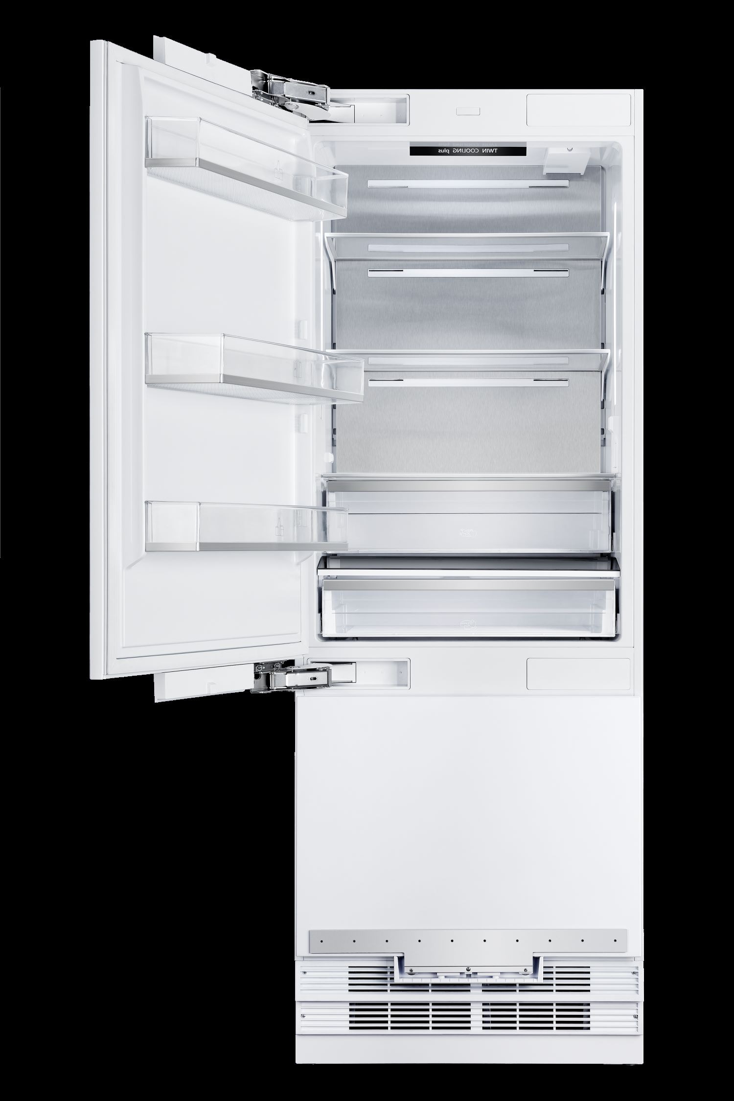 Hallman 30-cu ft Counter-depth Built-In Bottom-Freezer Refrigerator ...