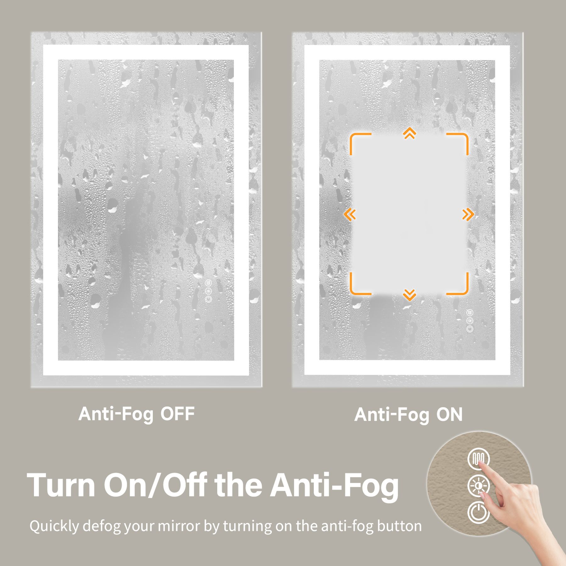 Blisstyle ZZZ1607UHTEUY Framed-Bath-Mirrors - View #2