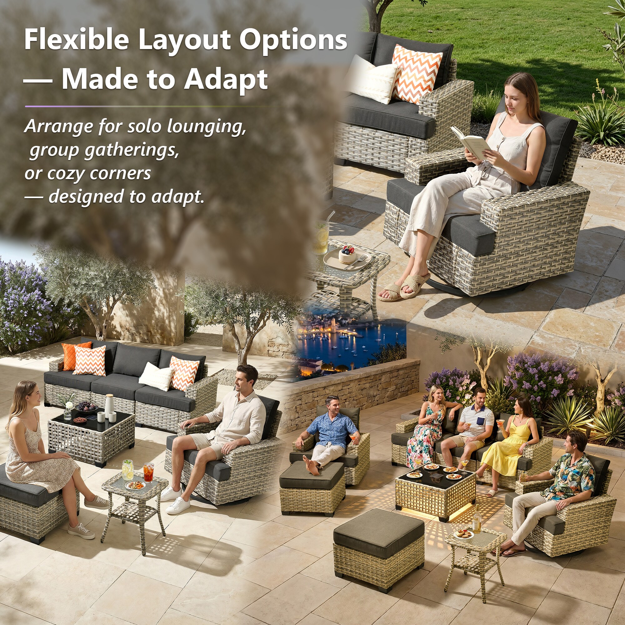 Pouuin STBS108 Patio-Conversation-Sets - View #7