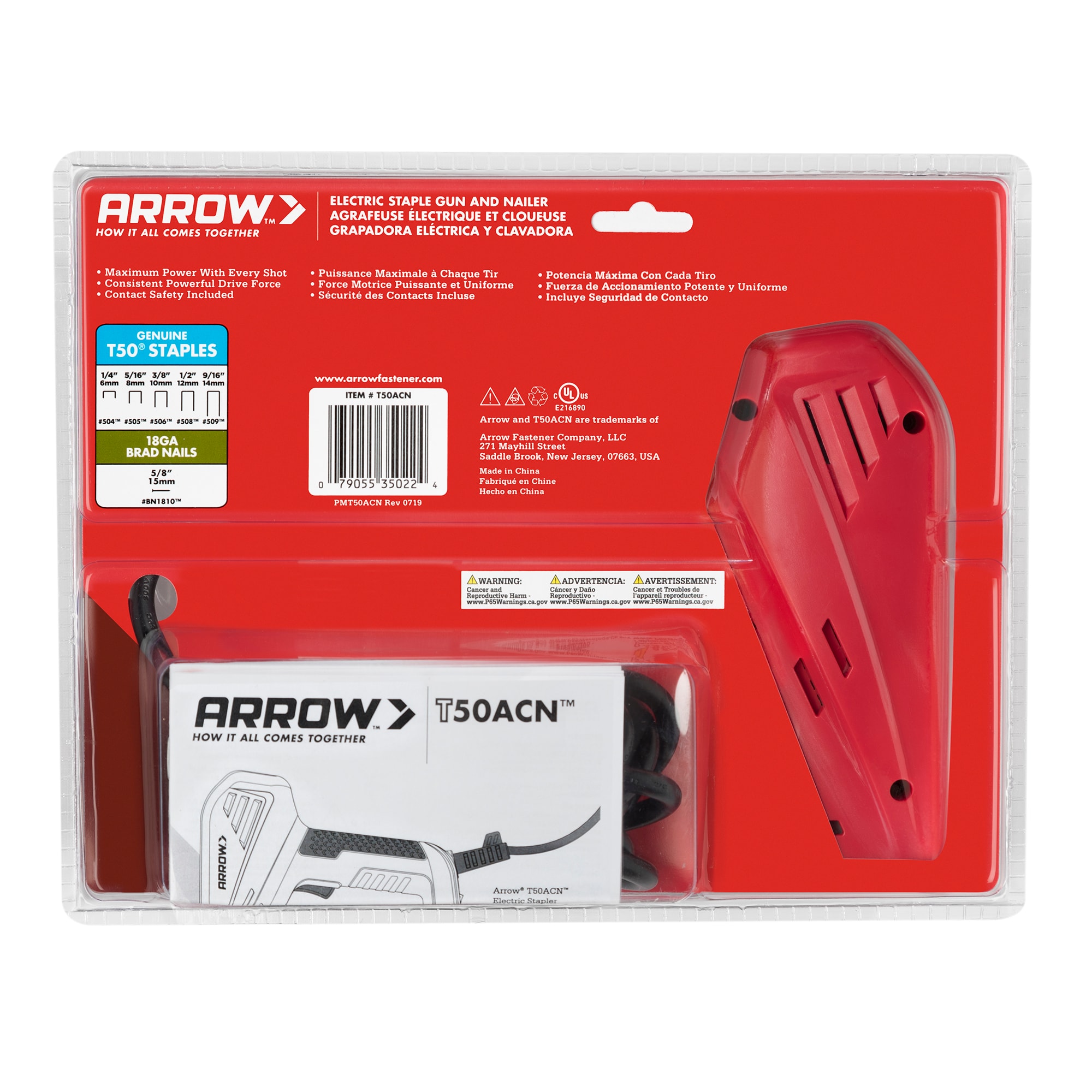 Arrow T50ACN 3/8-in Corded Electric Staple Gun in the Electric Staple Guns  department at