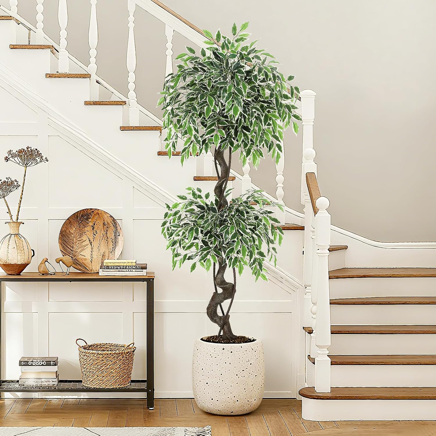 Photo inspiration: Gallery Detail: Garvee 5 Ft Artificial Ficus Tree Indoor Home Decor Faux